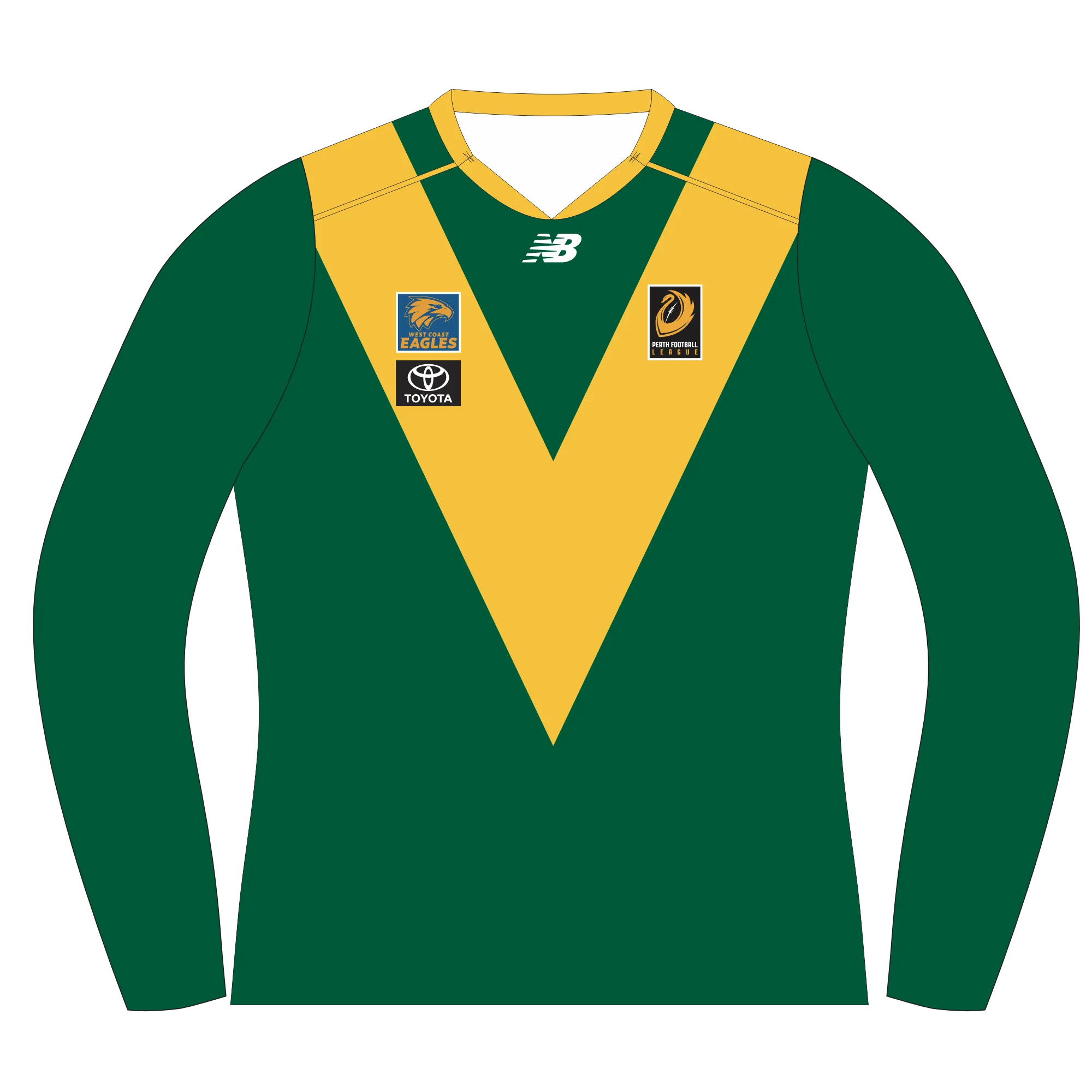 PFL23 Fremantle CBC FC | NB Womens Home Long Sleeve Guernsey