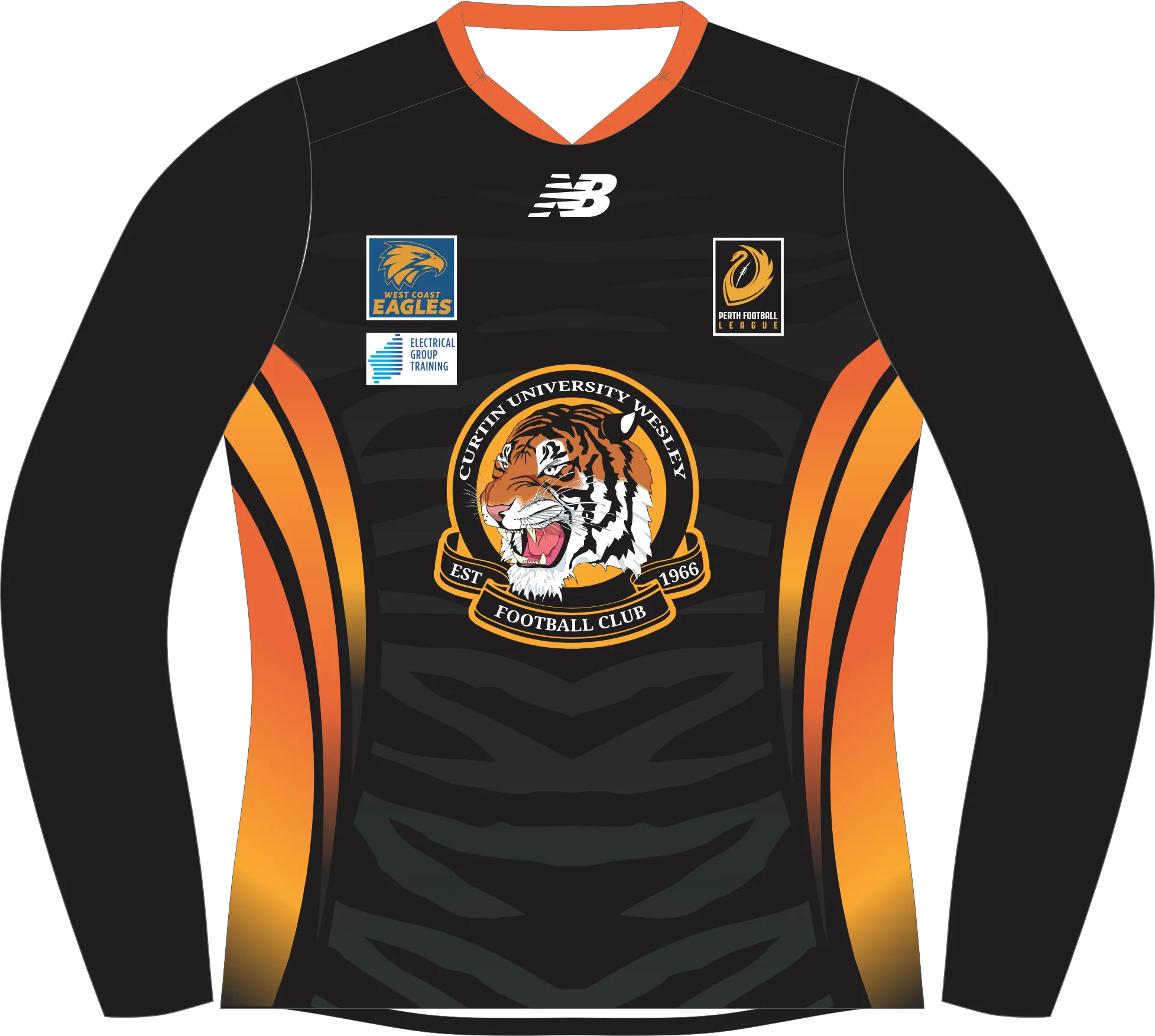 PFL24 Curtin Uni Wesley FC | NB Mens Colts Away Longsleeve Guernsey OVERSEAS