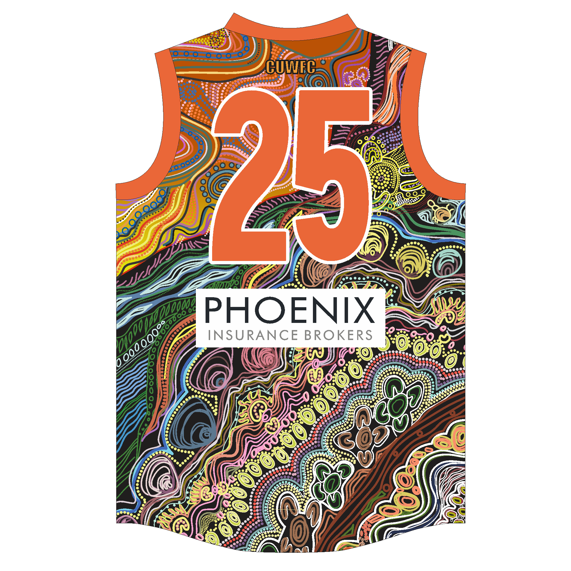 PFL24 Curtin Uni Wesley FC | BA Mens Integrated Indigenous Guernsey OVERSEAS - Image 2