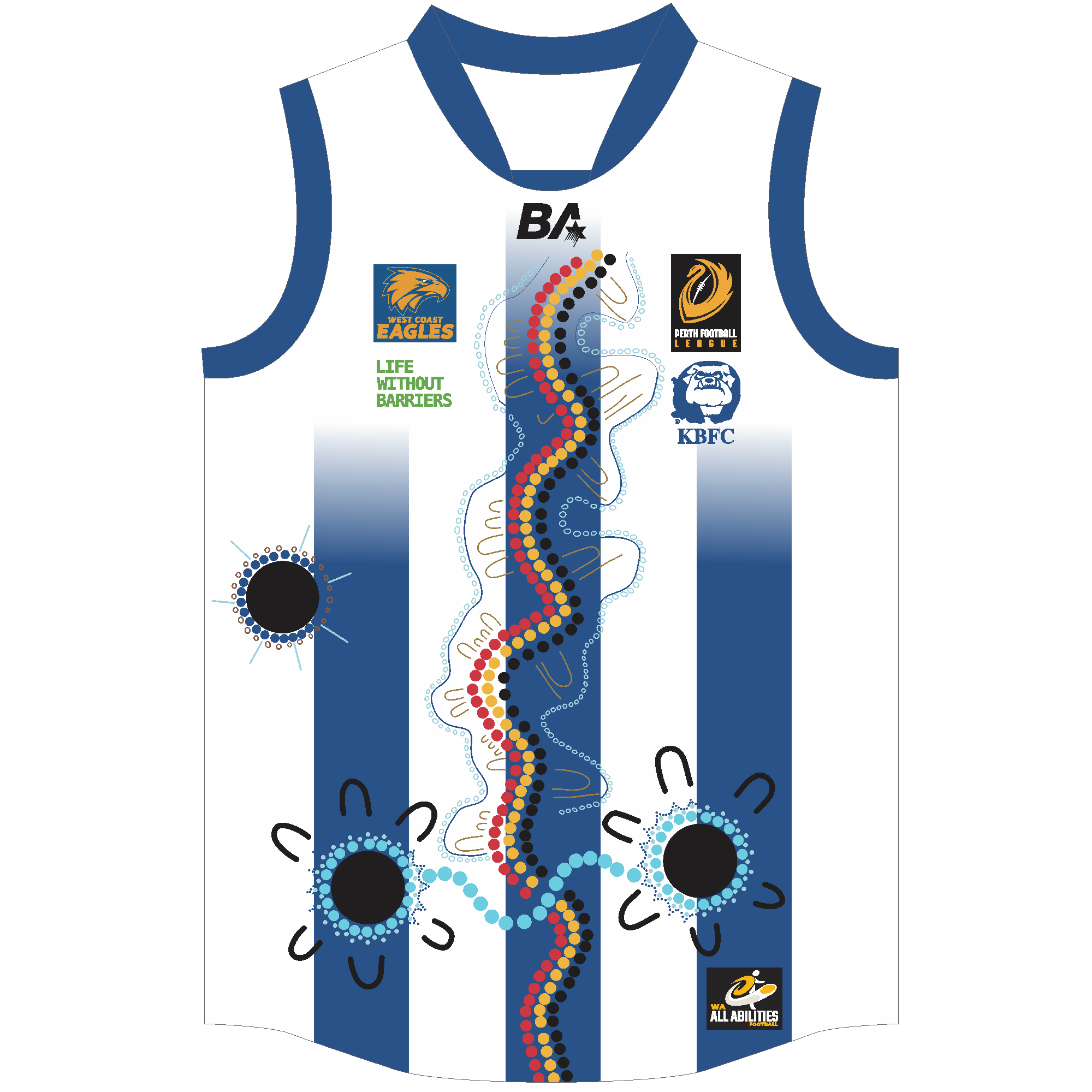 PFL24 Kelmscott FC | BA Mens Integrated Indigenous Guernsey Overseas