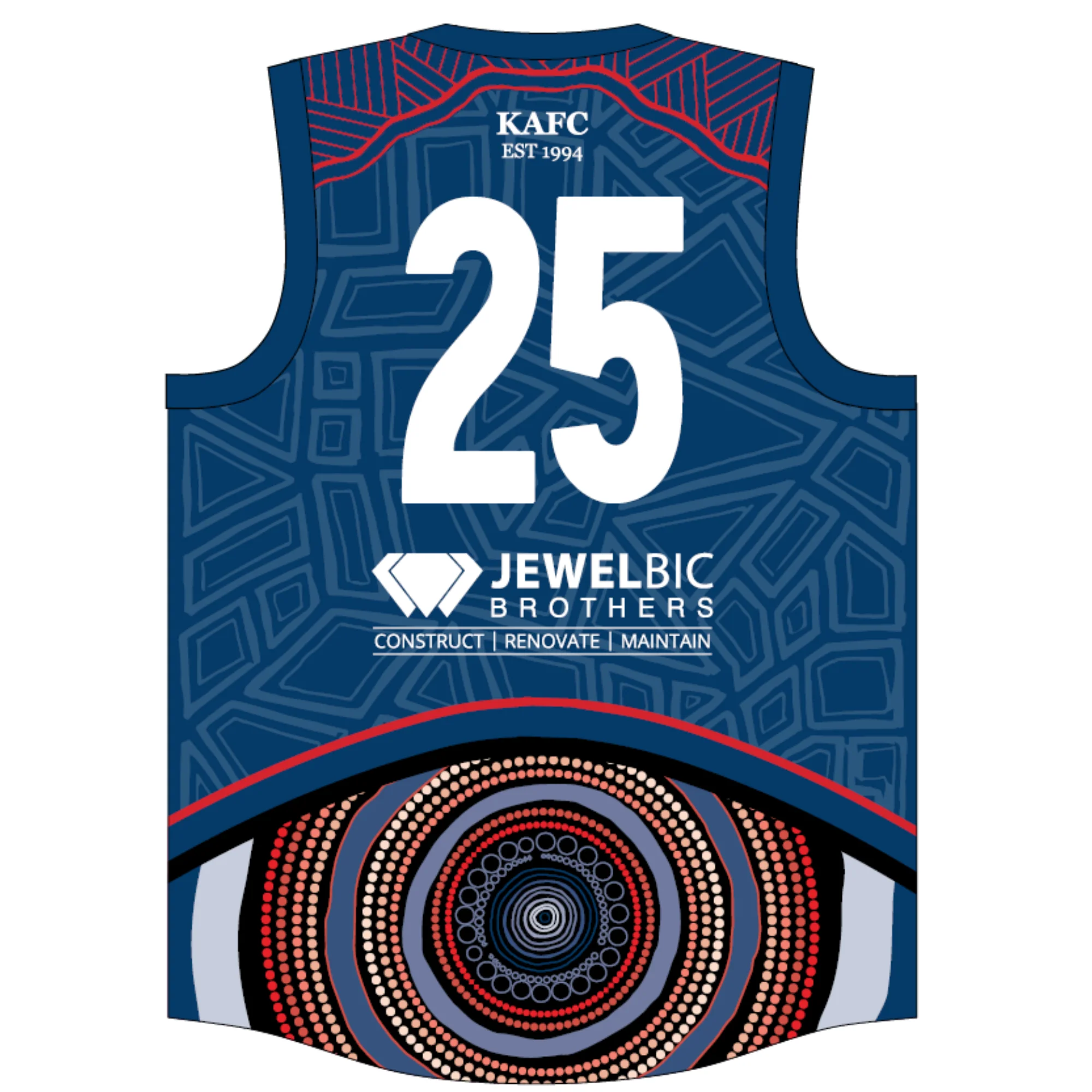 PFL24 Kingsley FC | BA Mens Indigenous/ Clash Reversible Guernsey - Image 4
