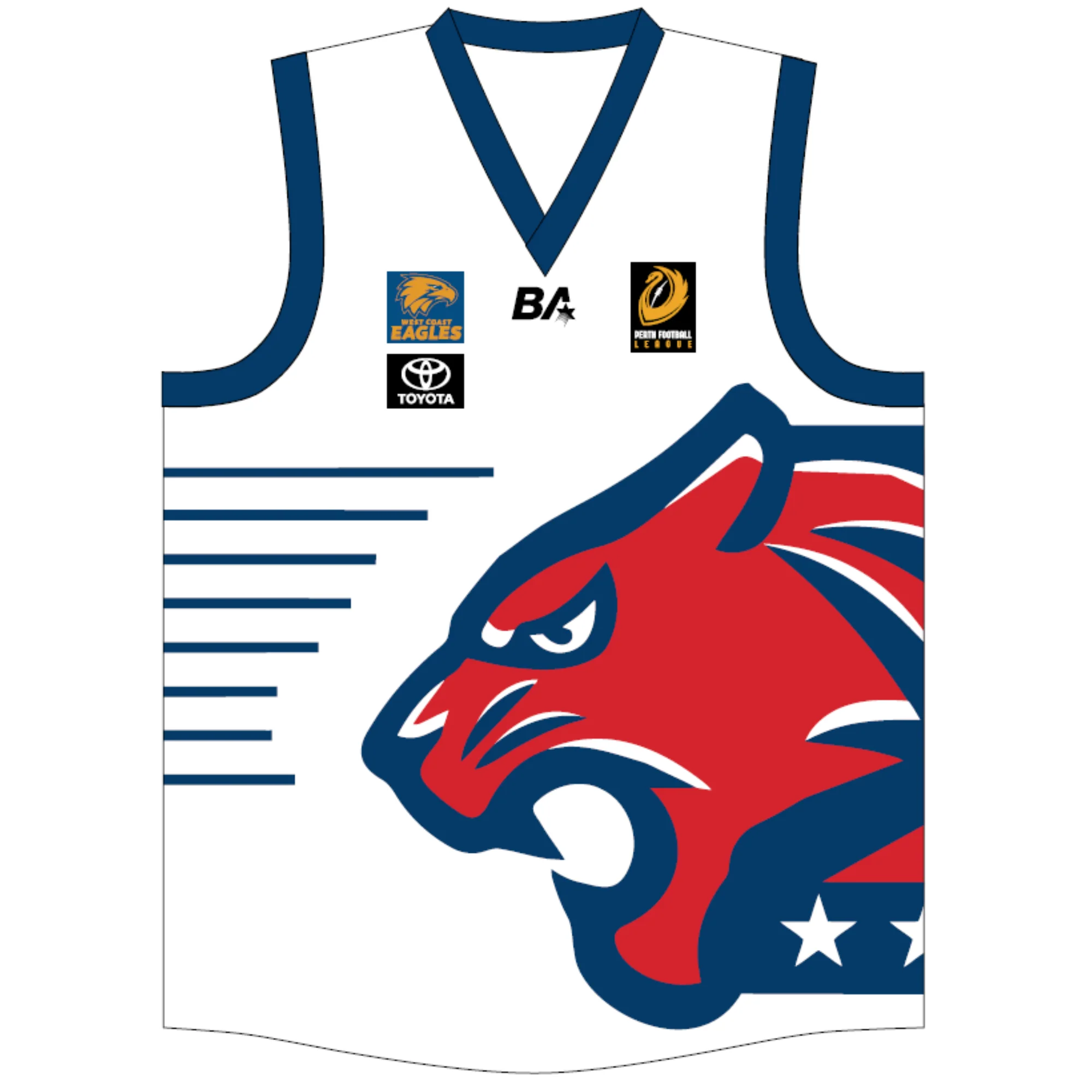 PFL24 Kingsley FC | BA Womens Indigenous/ Clash Reversible Guernsey