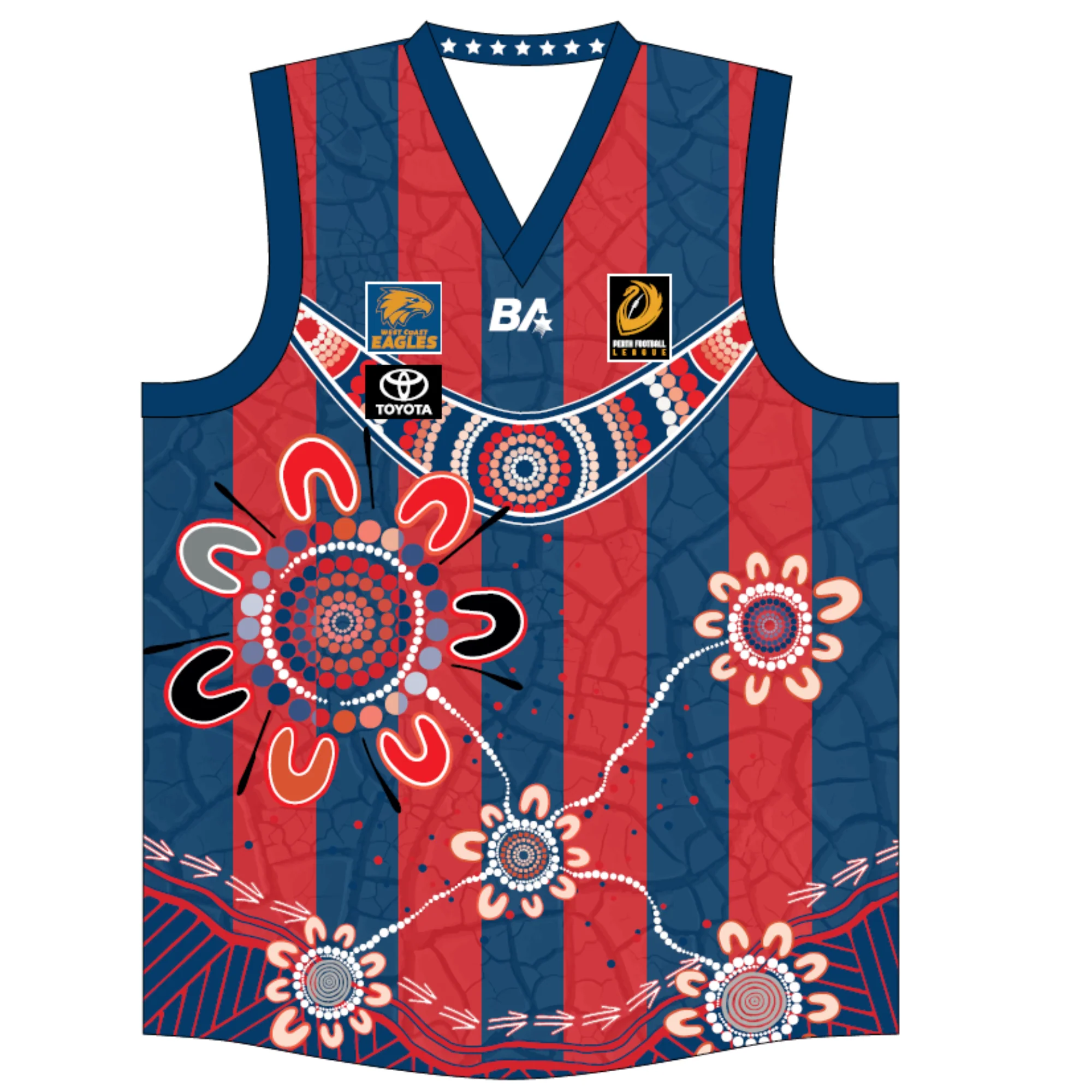 PFL24 Kingsley FC | BA Womens Indigenous/ Clash Reversible Guernsey - Image 3