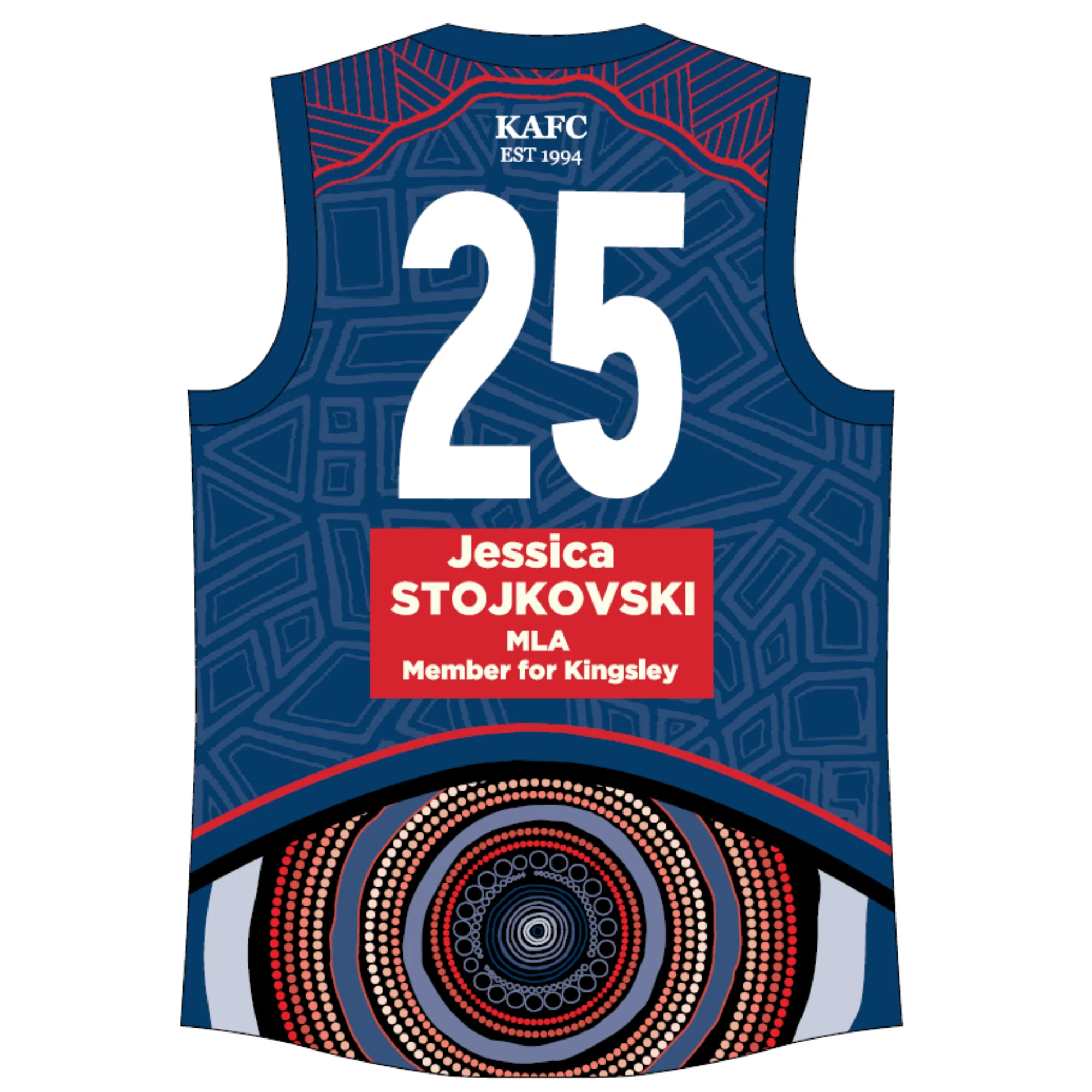 PFL24 Kingsley FC | BA Womens Indigenous/ Clash Reversible Guernsey - Image 4