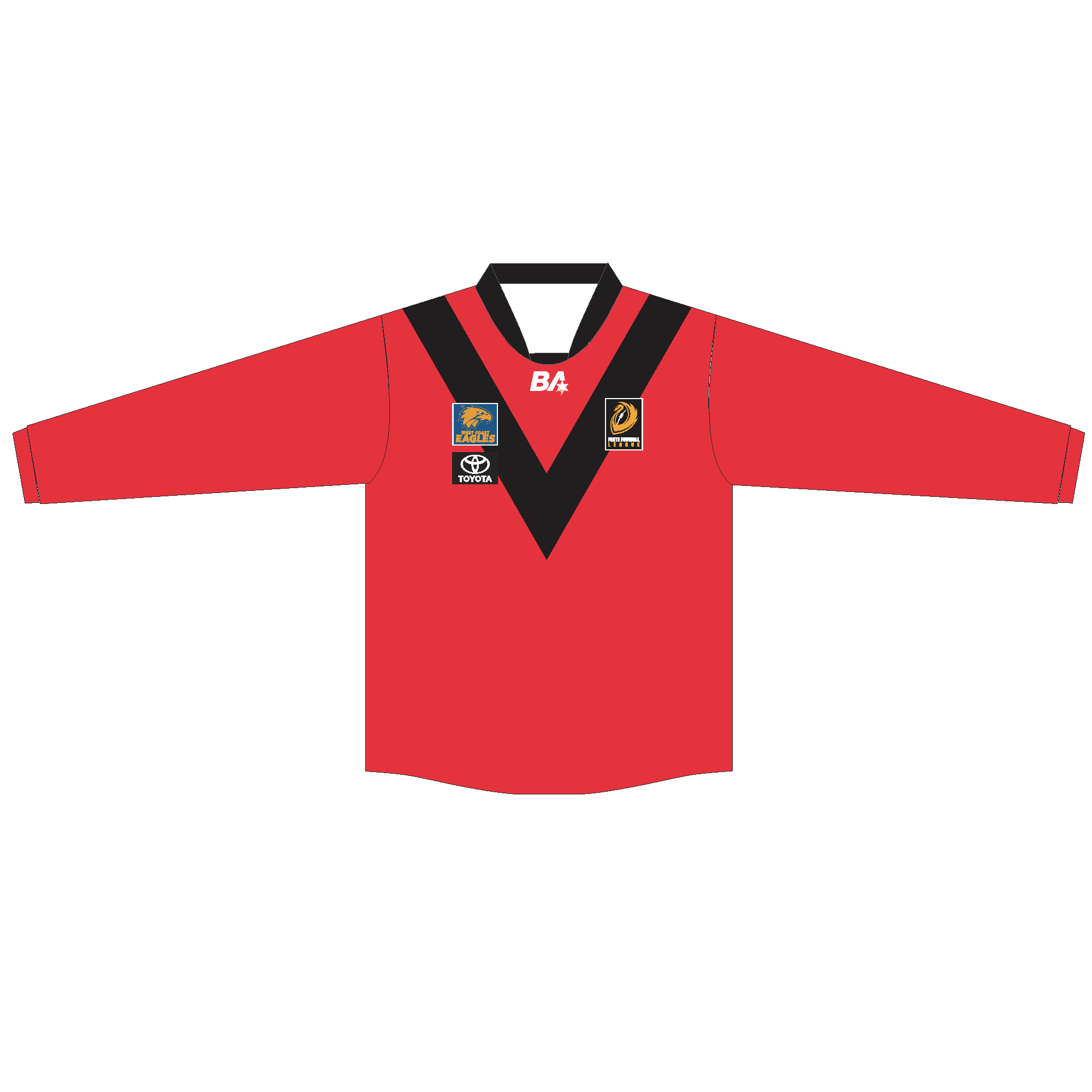 PFL24 Mosman Park FC | Mens League Long Sleeve Guernsey Local