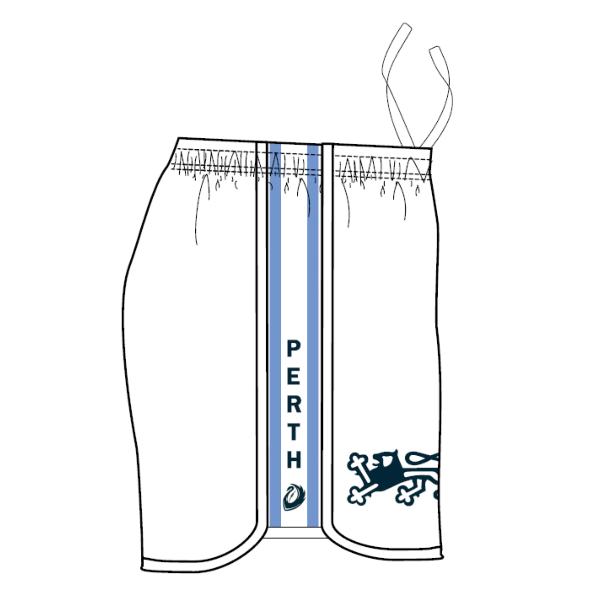 PFL24 Old Scotch Collegians FC | BA Womens Away Shorts - Image 2