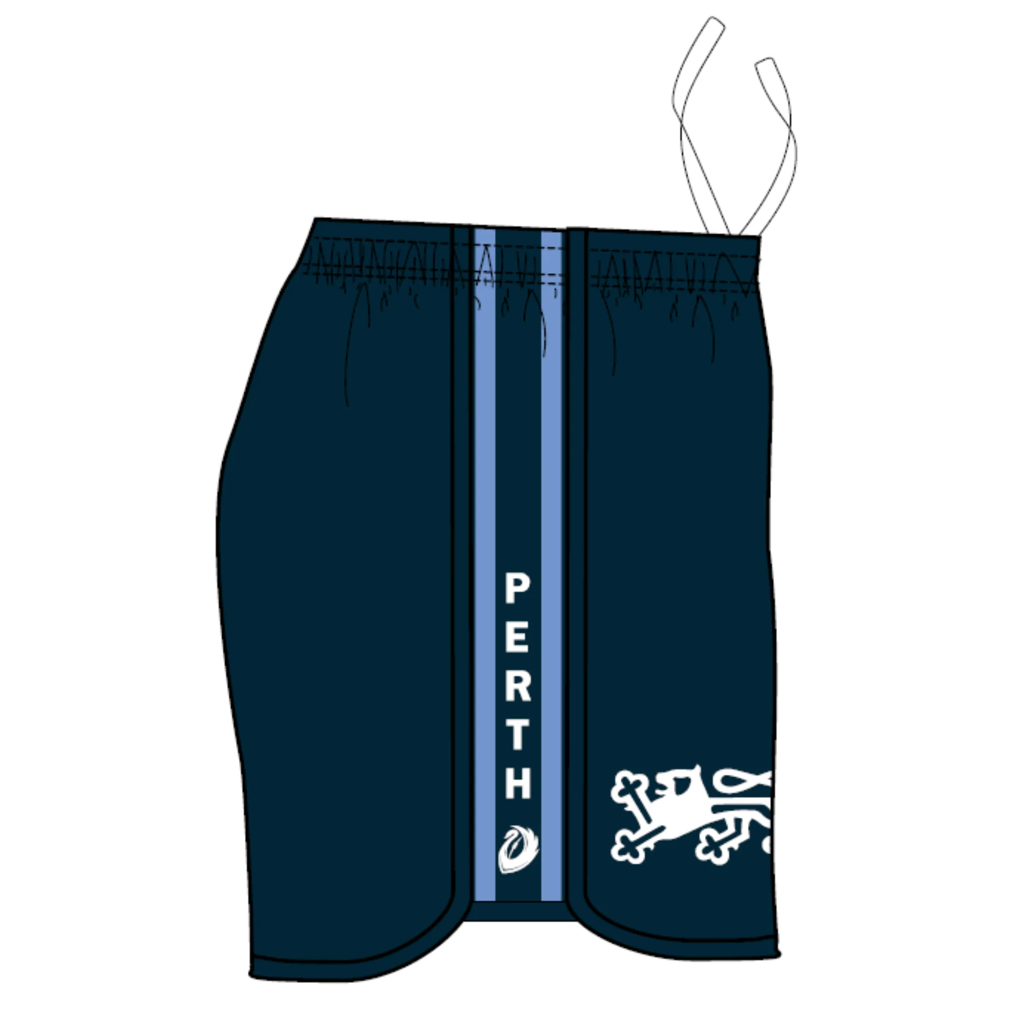 PFL24 Old Scotch Collegians FC | BA Womens Home Shorts - Image 2