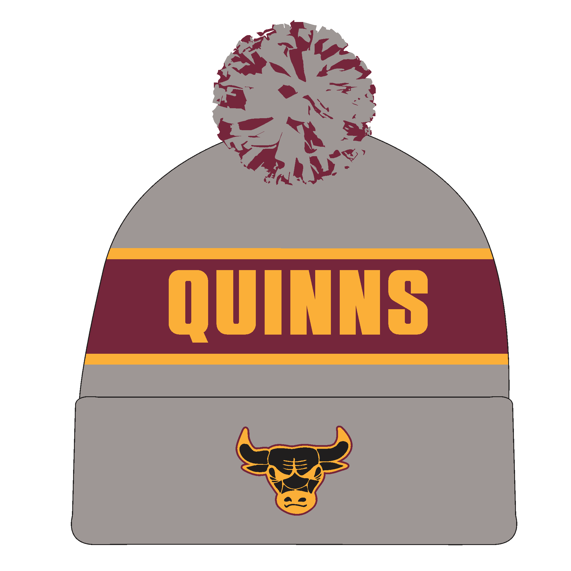 PFL24 Quinns FC | BA Pom Pom Beanie