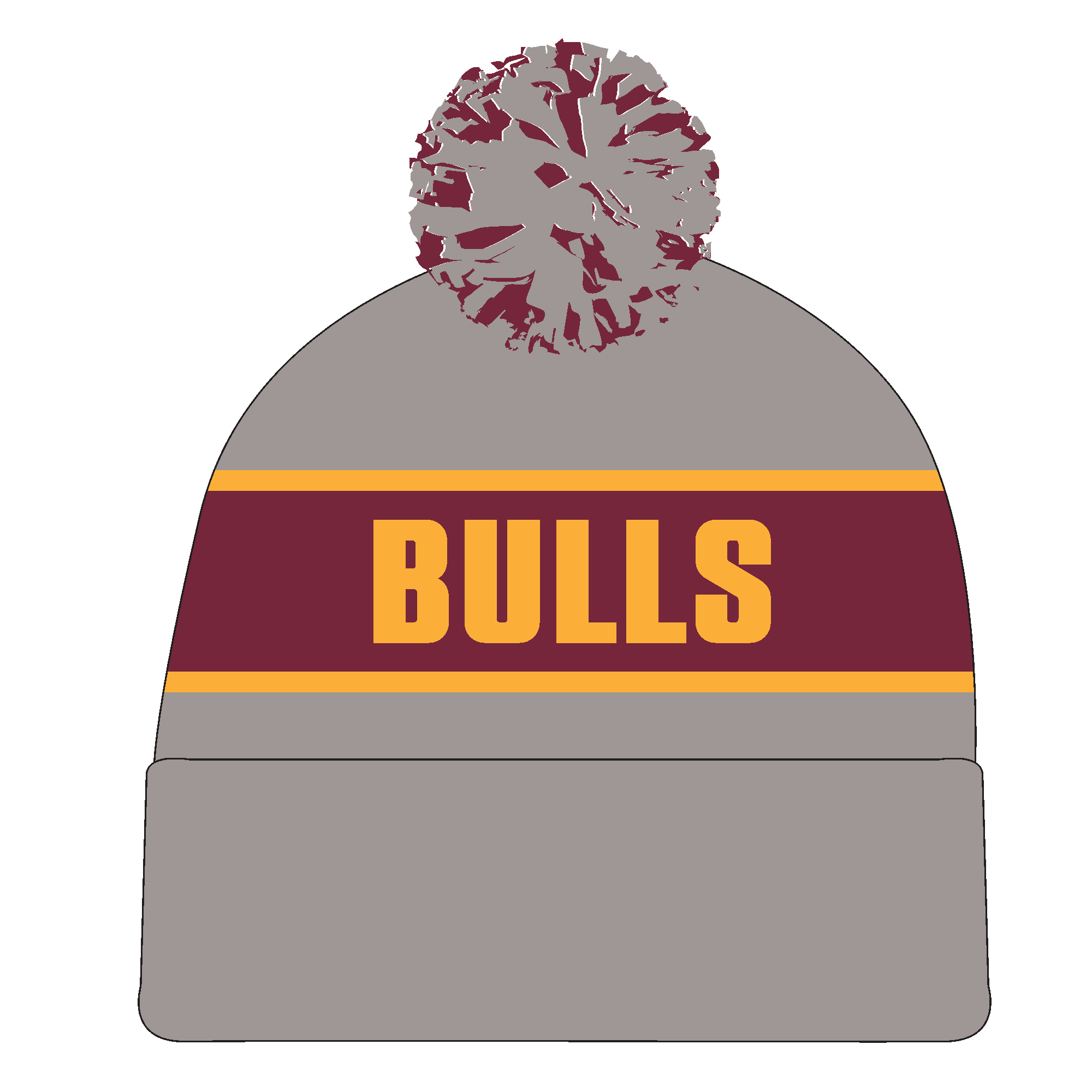 PFL24 Quinns FC | BA Pom Pom Beanie - Image 2