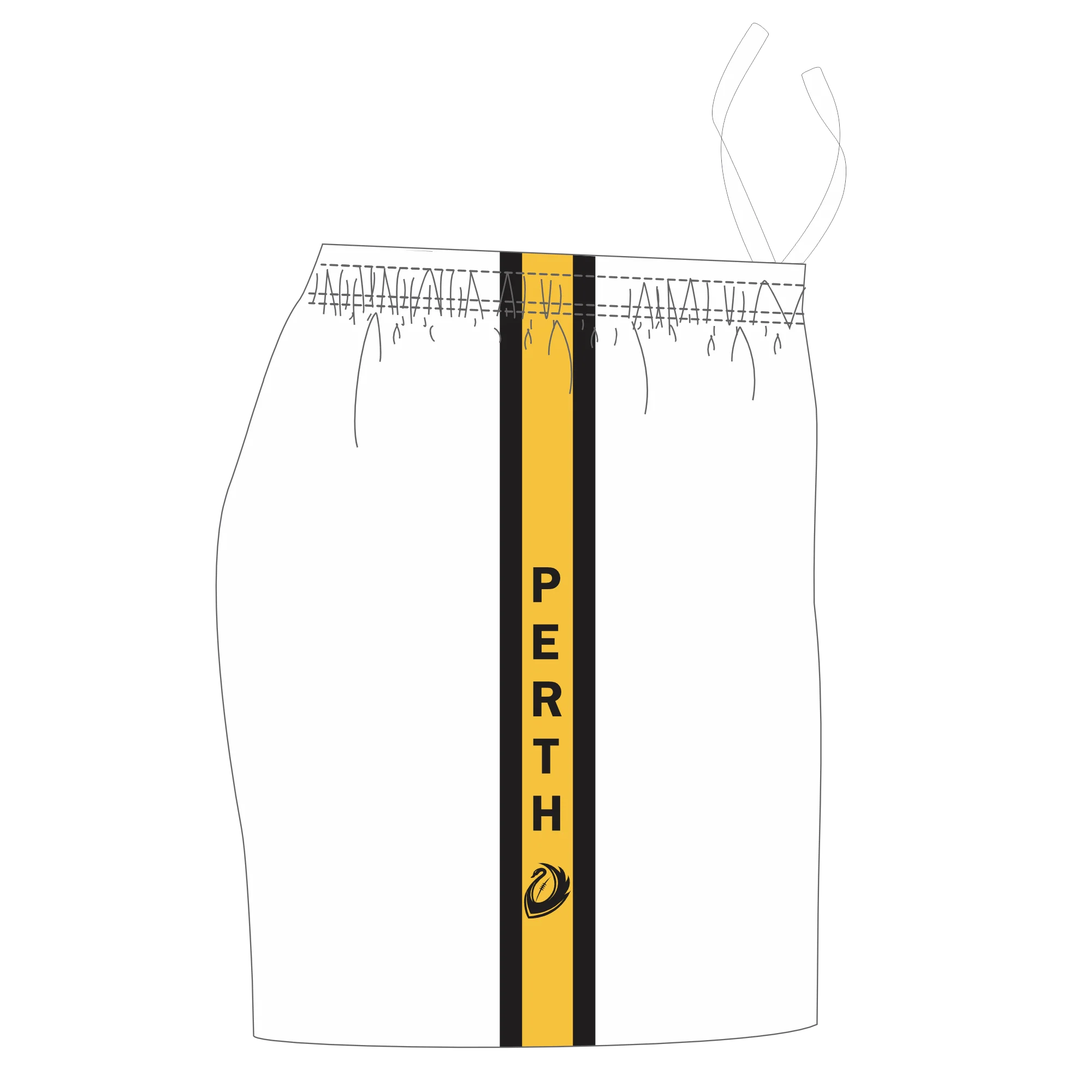 PFL24 Roleystone FC | BA Mens Away Shorts - White - Image 2