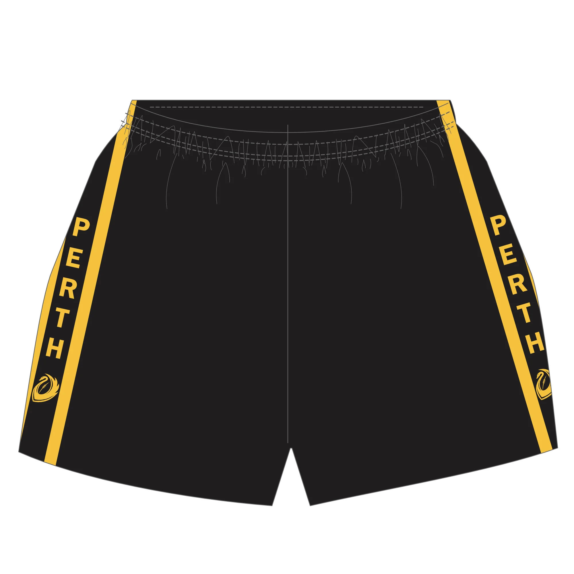 PFL24 Roleystone FC | BA Mens Home Shorts - Black - Image 3