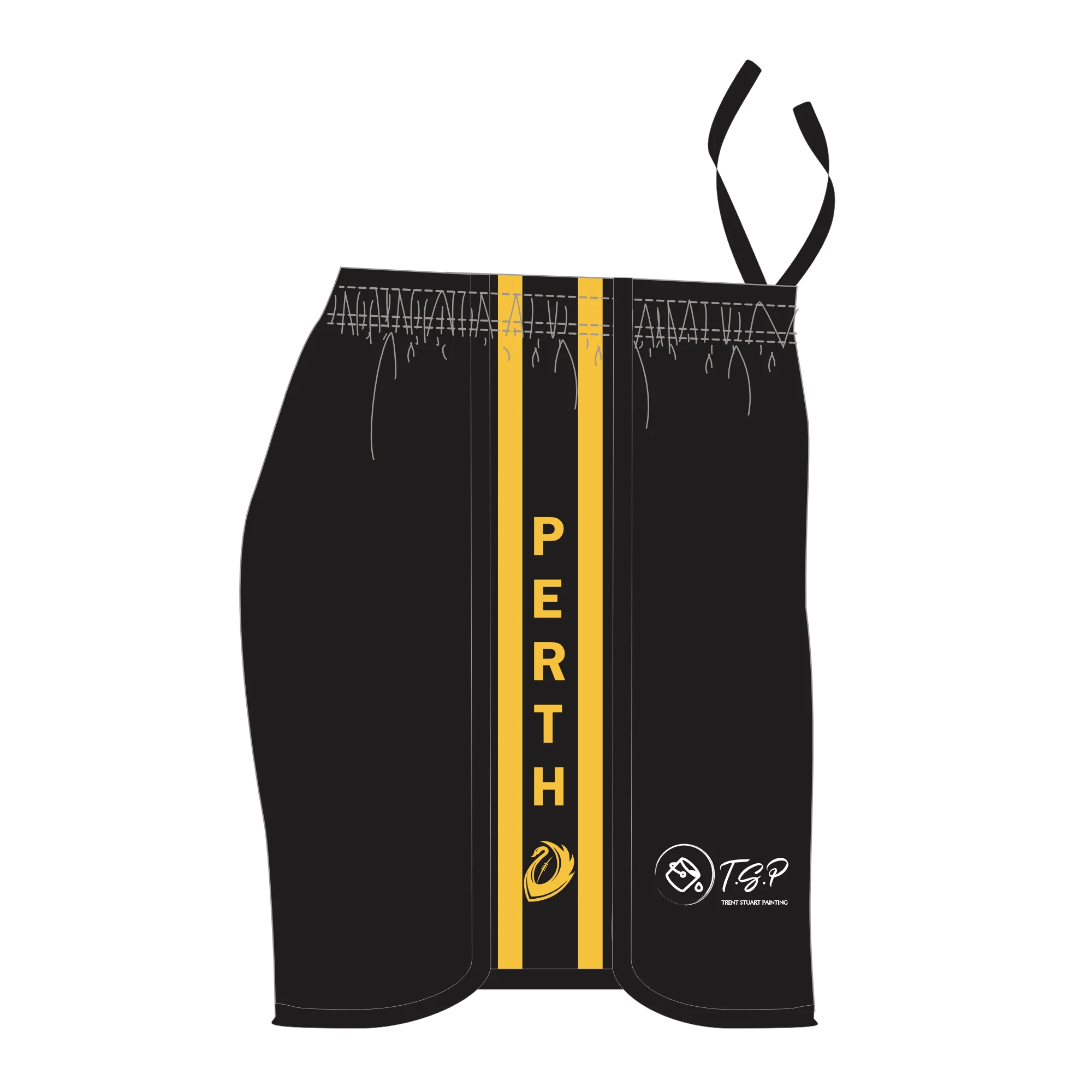 PFL24 Roleystone FC | BA Womens Home Shorts - Black - Image 2