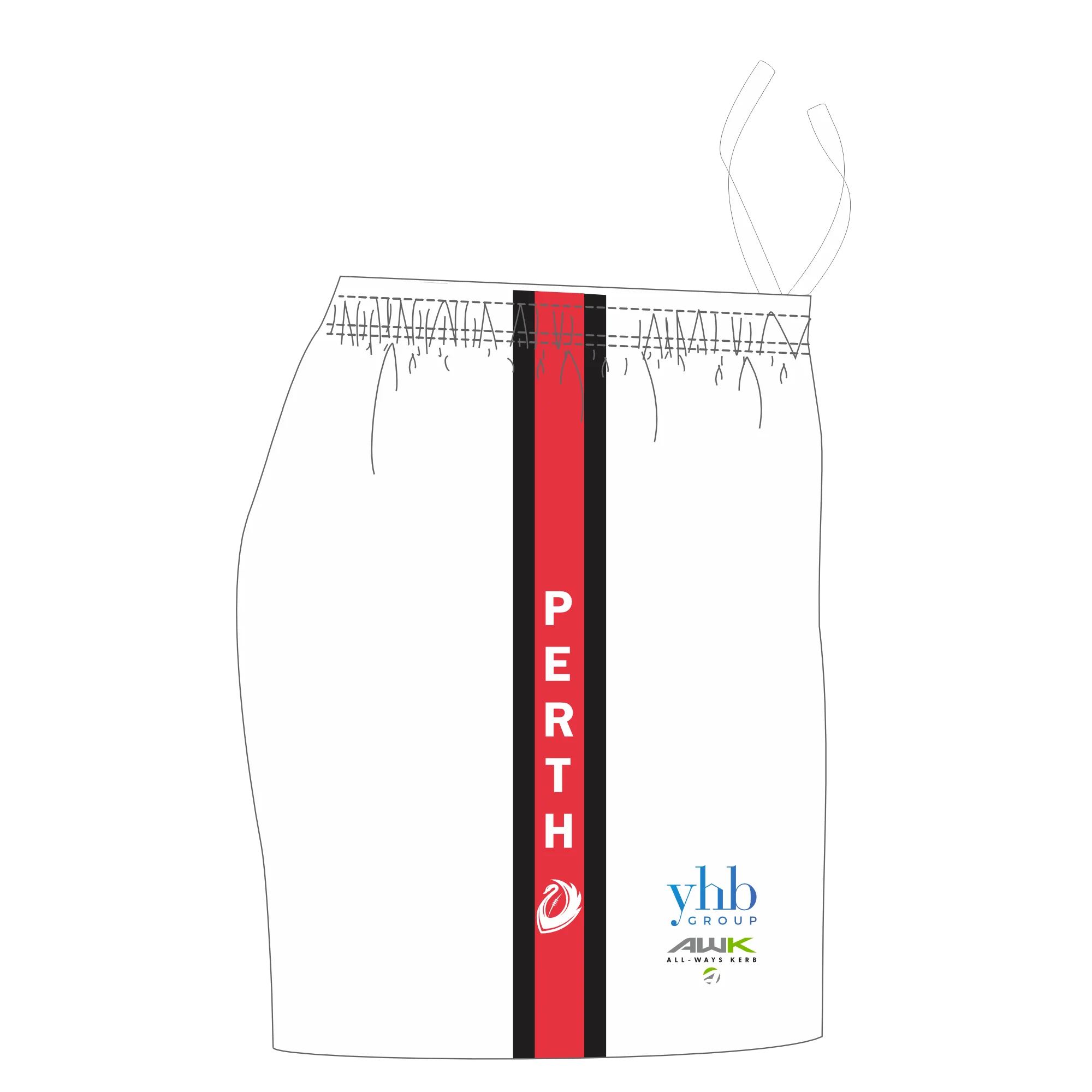 PFL24 Stirling Saints FC | BA Mens Away Shorts - Image 2