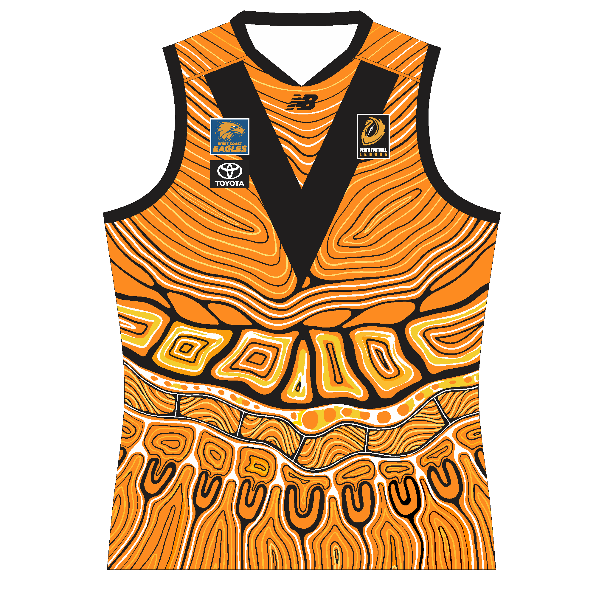 PFL24 Swan Athletic FC | NB Mens Indigenous Guernsey