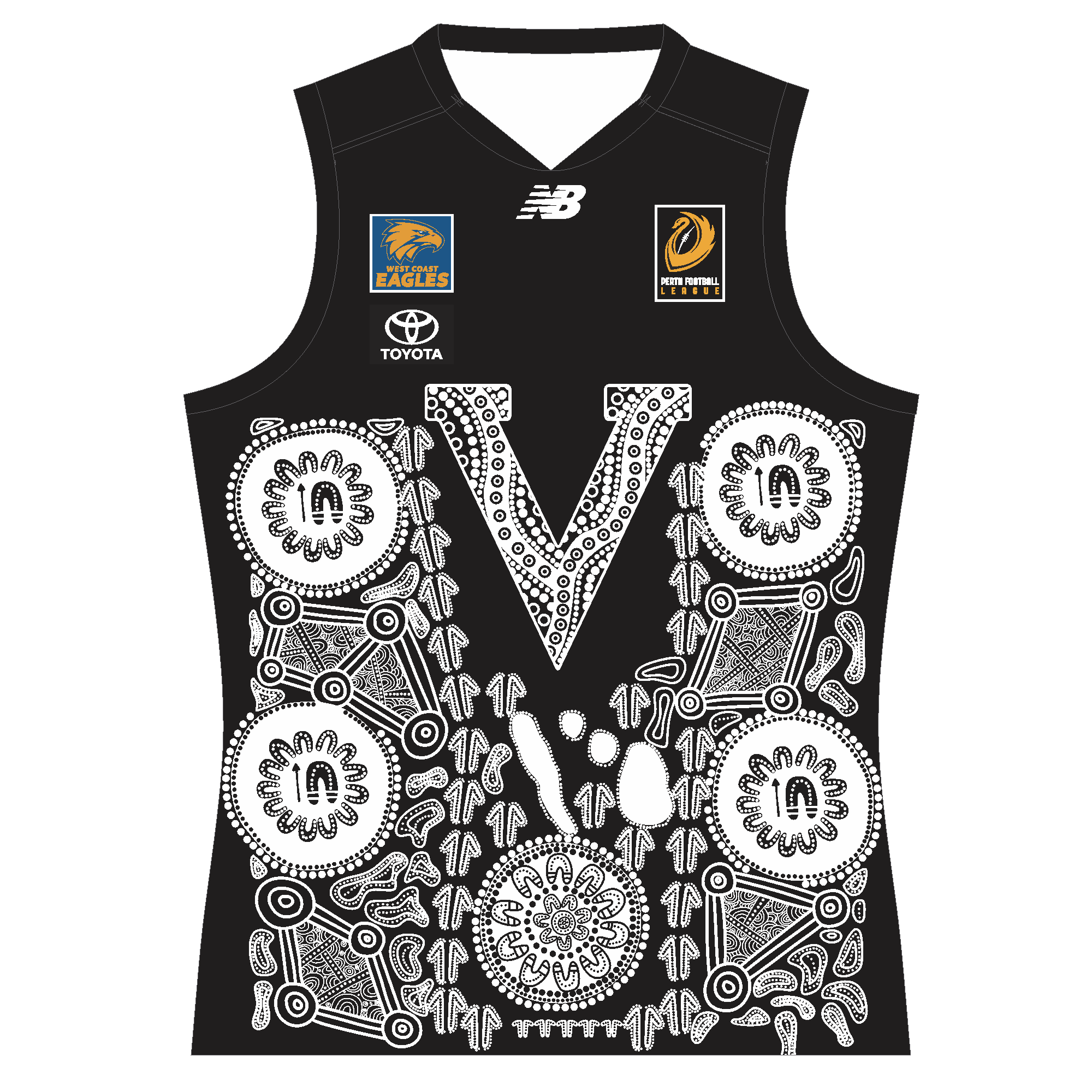 PFL24 Wanneroo FC | NB Mens B Grade Indigenous Guernsey