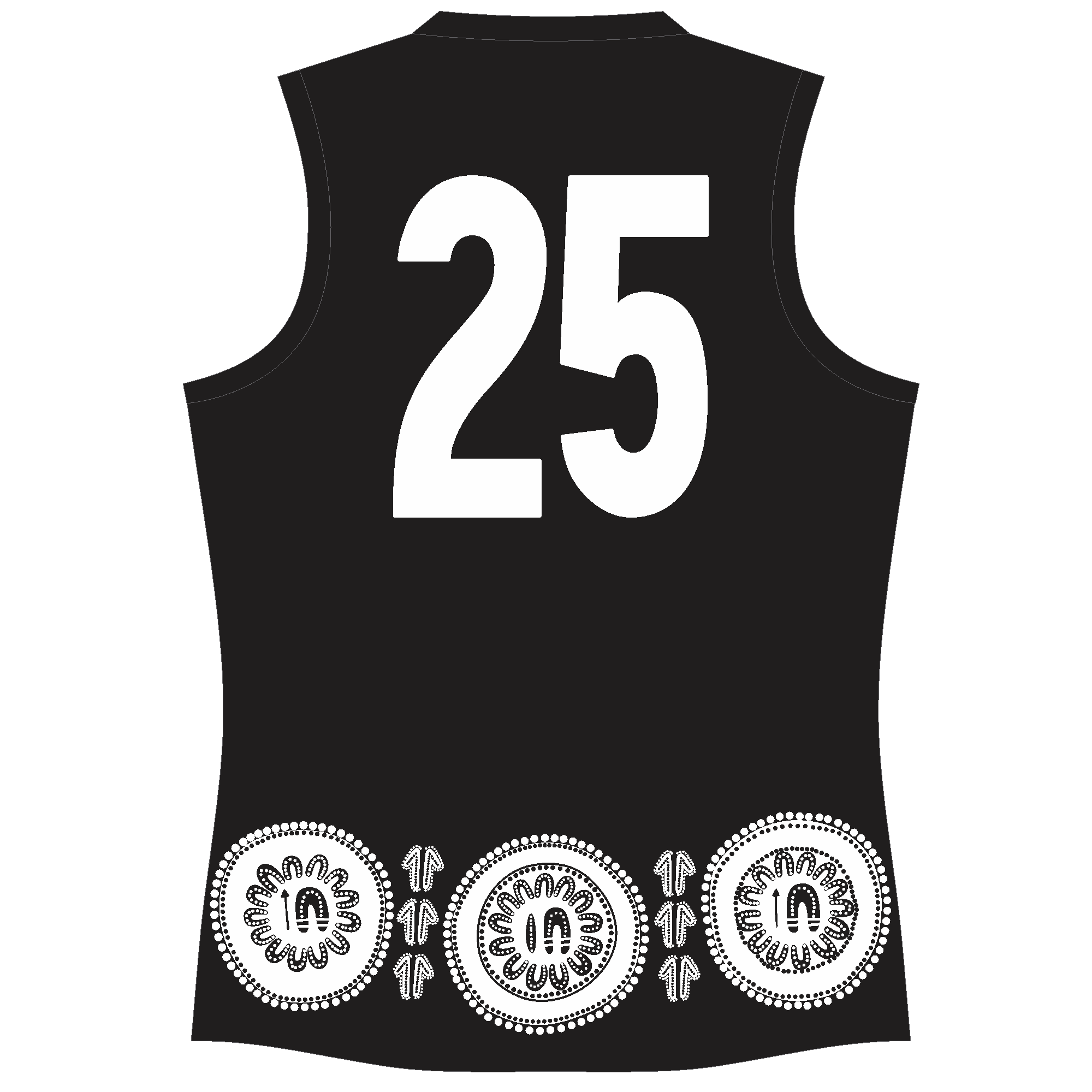 PFL24 Wanneroo FC | NB Mens B Grade Indigenous Guernsey - Image 2