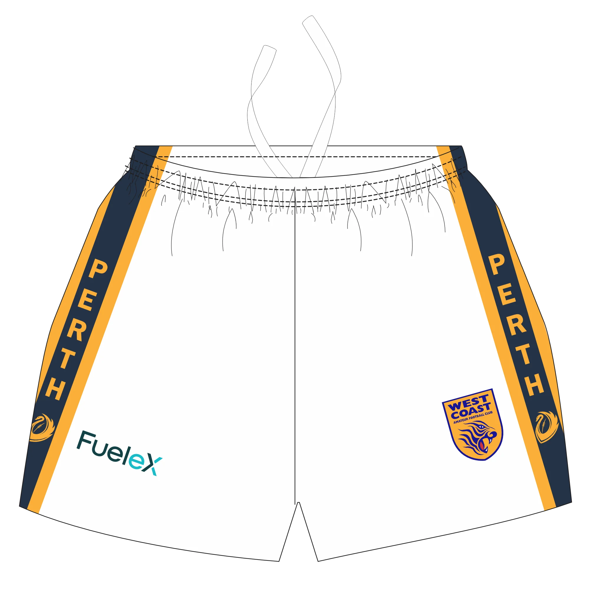 PFL24 West Coast FC | BA Mens Away Overseas Shorts