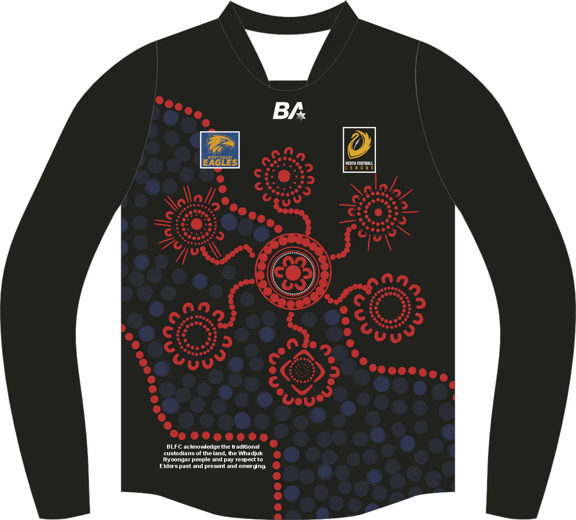 PFL25 Bullcreek Leeming FC | BA Mens LS NAIDOC Guernsey
