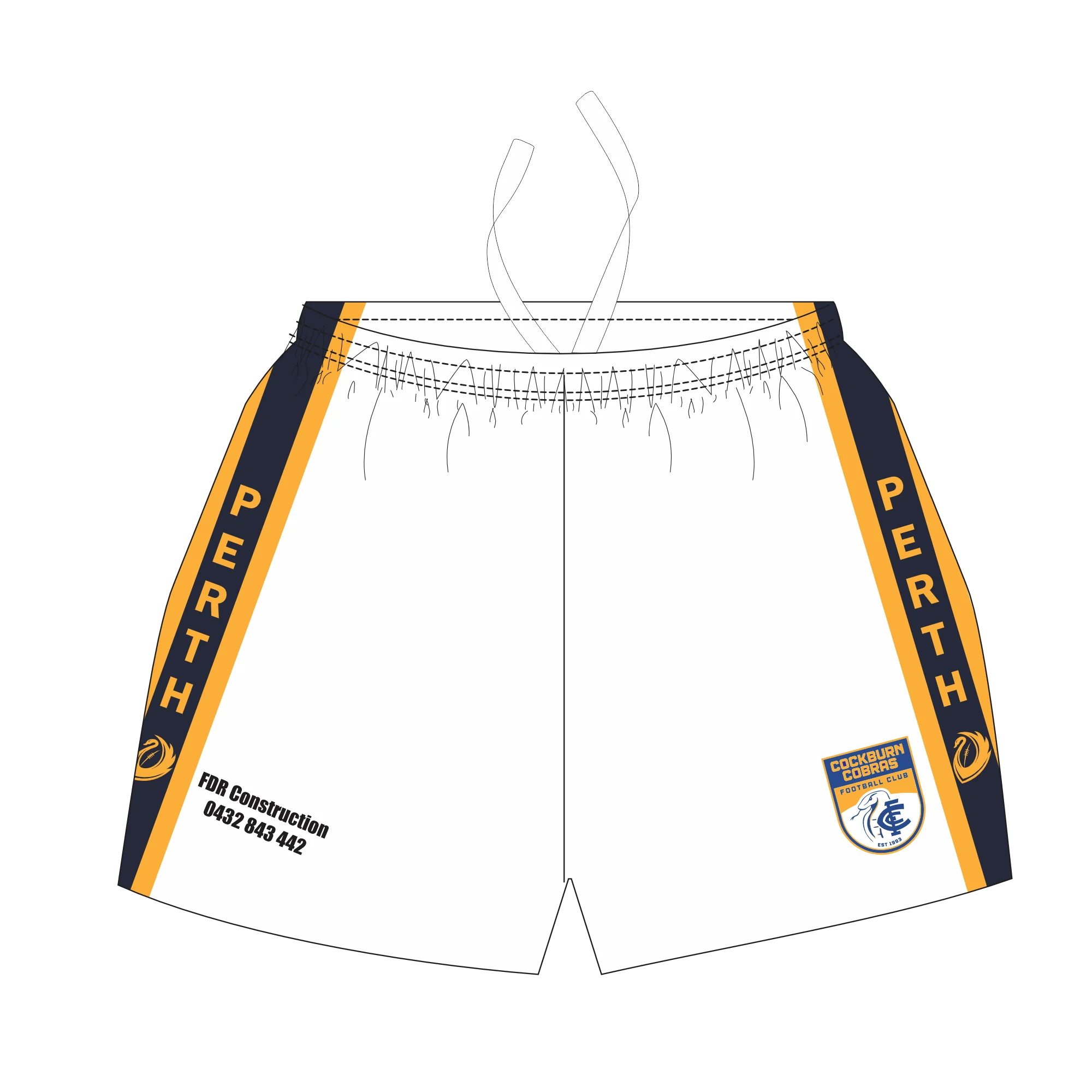 PFL25 Cockburn Cobras FC | BA League Clash shorts