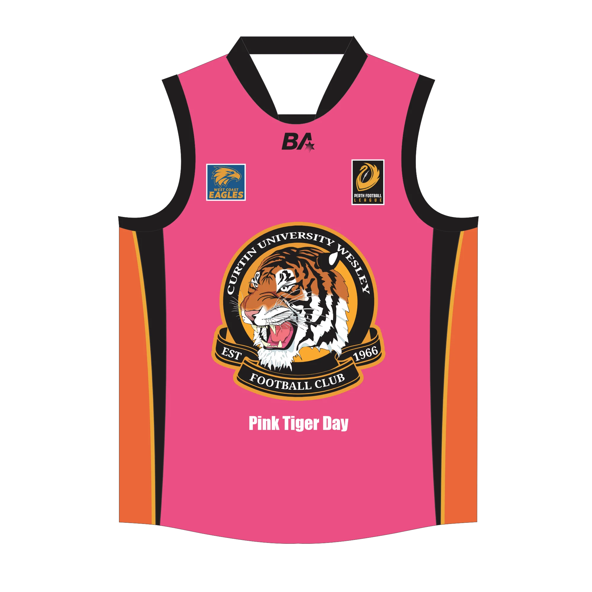 PFL25 Curtin Wesley FC | BA Mens Pink Guernsey LOCAL