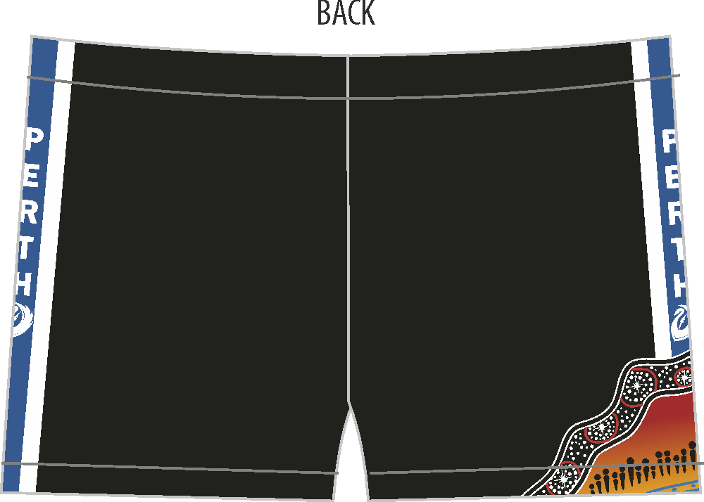 PFL25 Forrestdale FC | BA Womens Indigenous Shorts LOCAL - Image 2