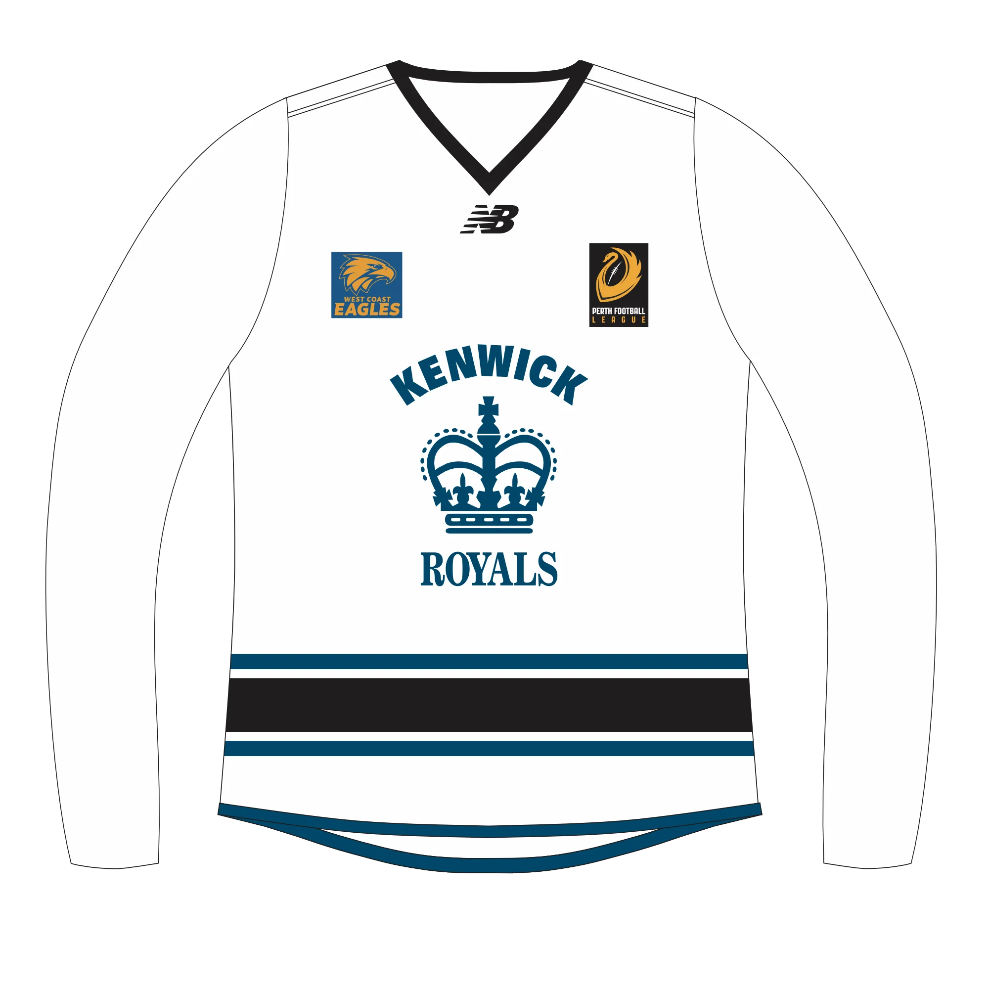 PFL25 Kenwick FC | NB League & Reserves Long Sleeve Reversible Guernsey - Image 3