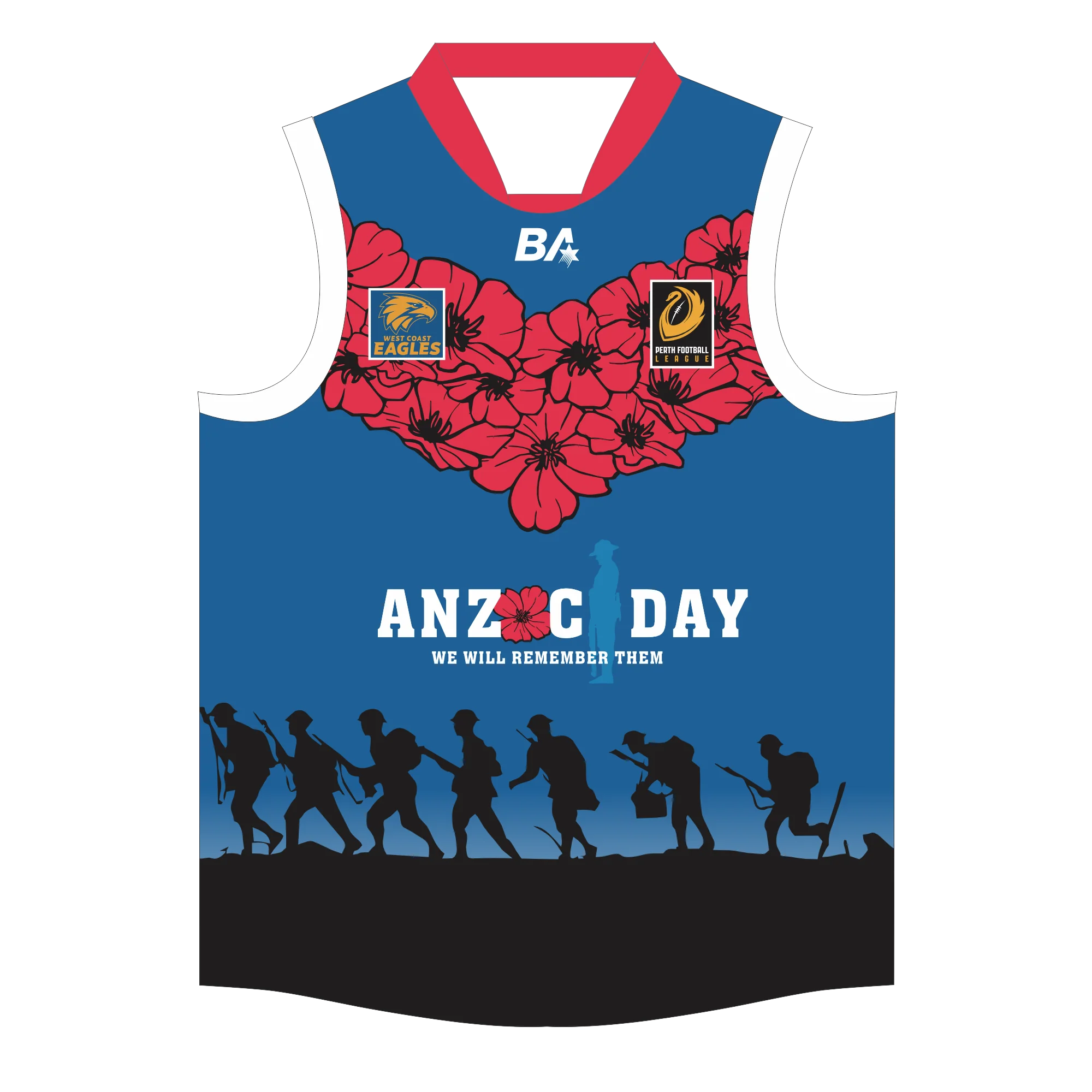 PFL25 Kwinana FC | Mens League Anzac Guernsey LOCAL