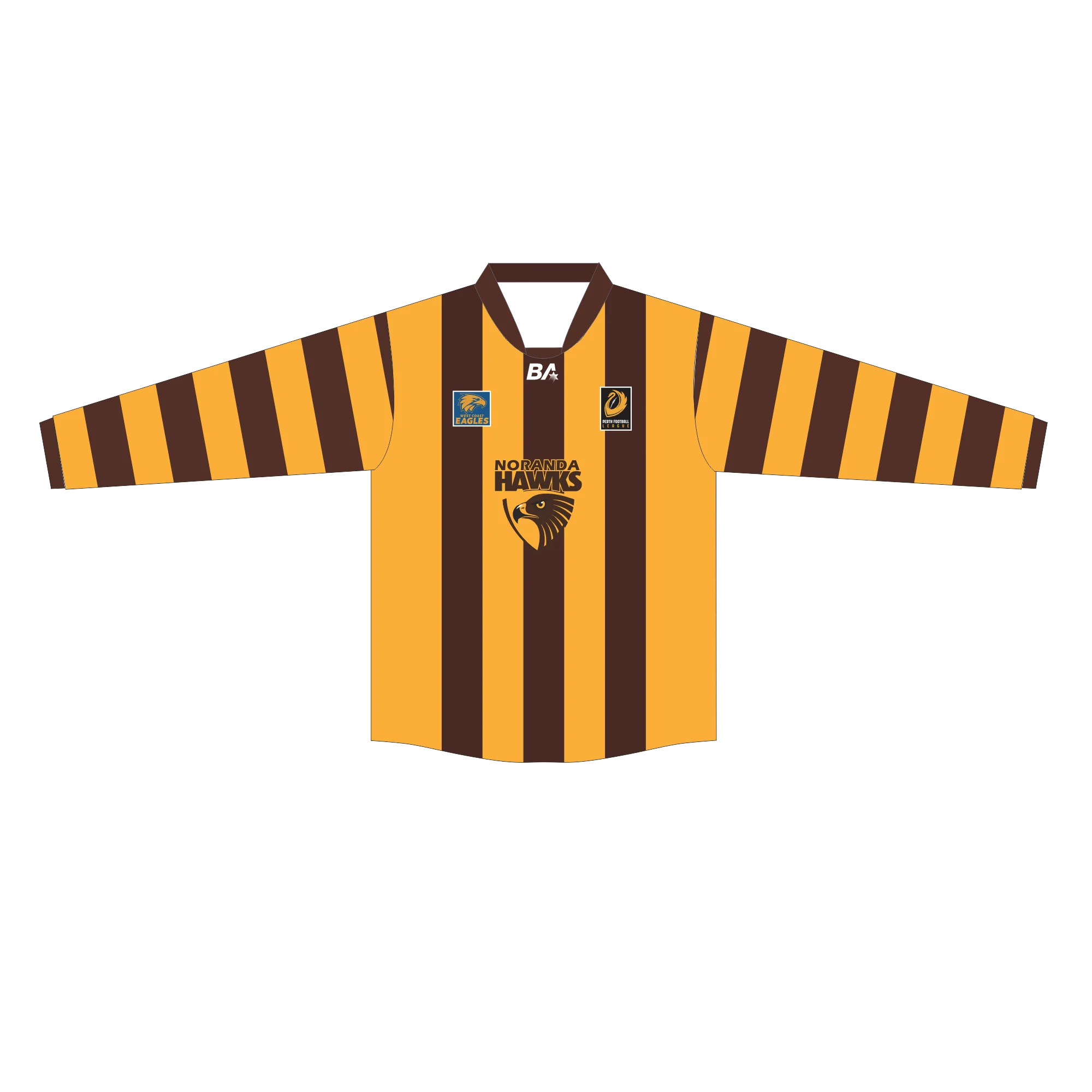 PFL25 Noranda FC | BA Mens Long Sleeve League Guernsey LOCAL