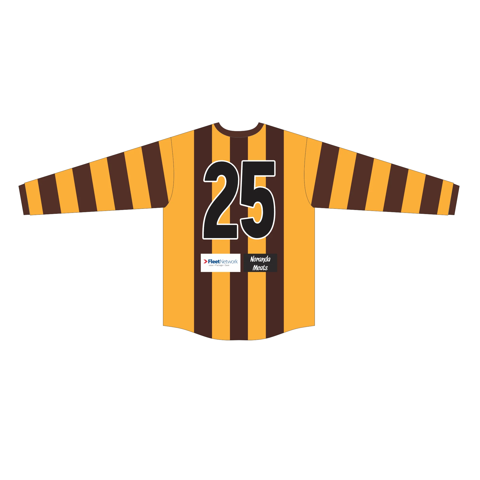 PFL25 Noranda FC | BA Mens Long Sleeve League Guernsey LOCAL - Image 2