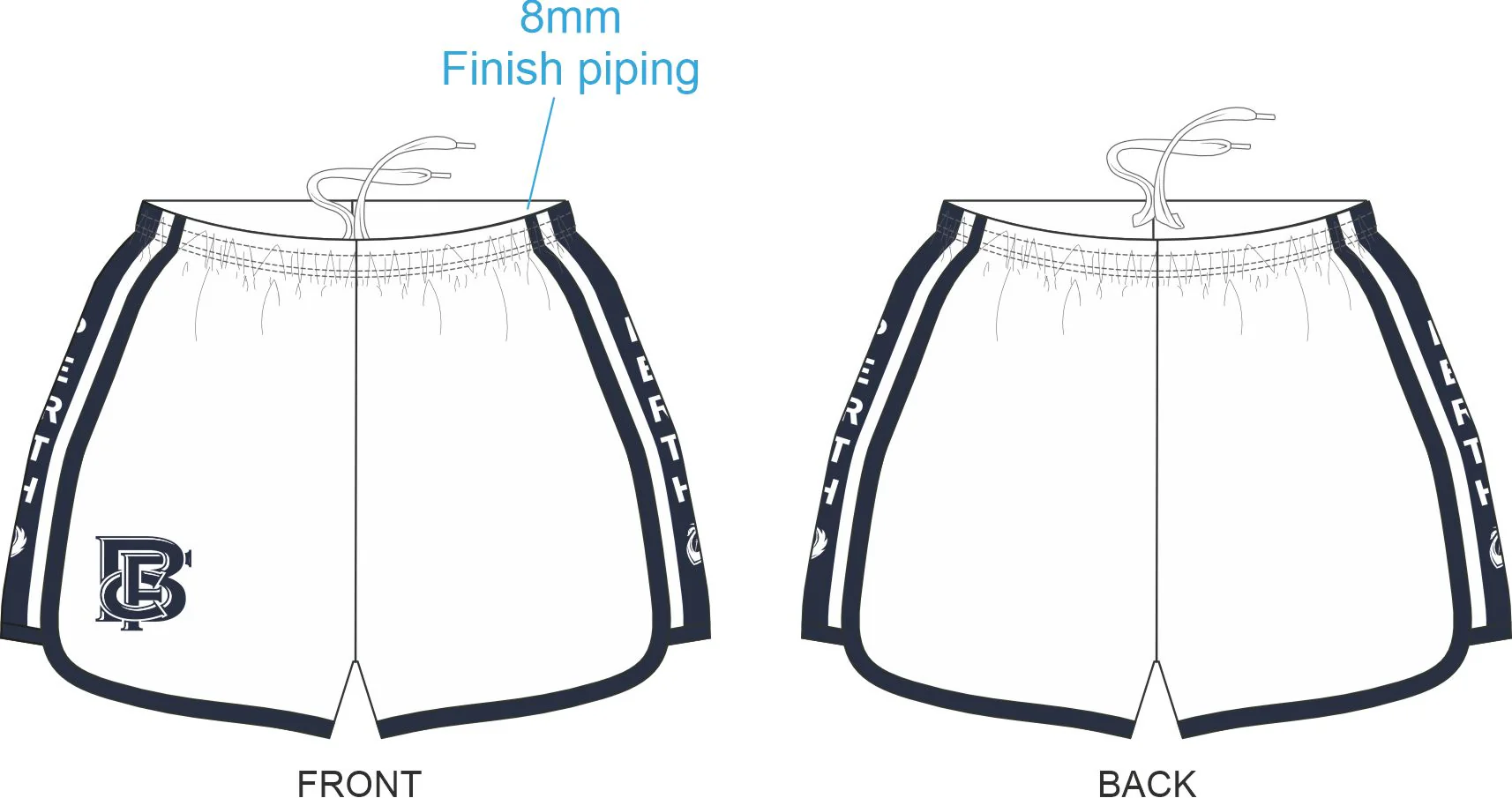 PFL26 Bayswater FC | BA Womens Away shorts