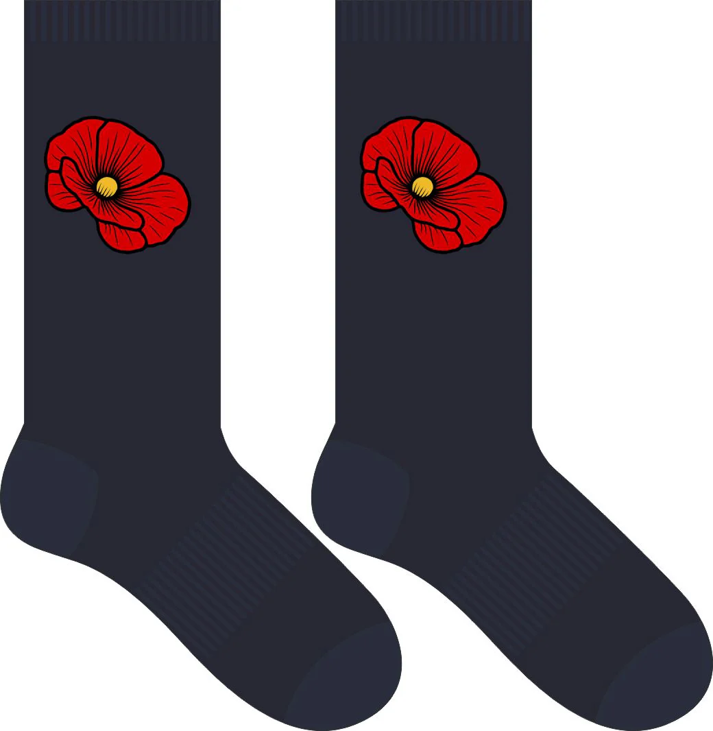 PFL26 Cockburn Cobras FC | BA Mens 2026 Anzac Crew socks