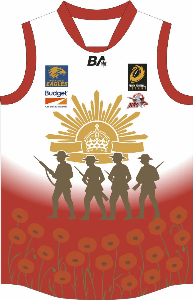 PFL26 Jandakot Jets FC | BA Womens ANZAC Guernsey