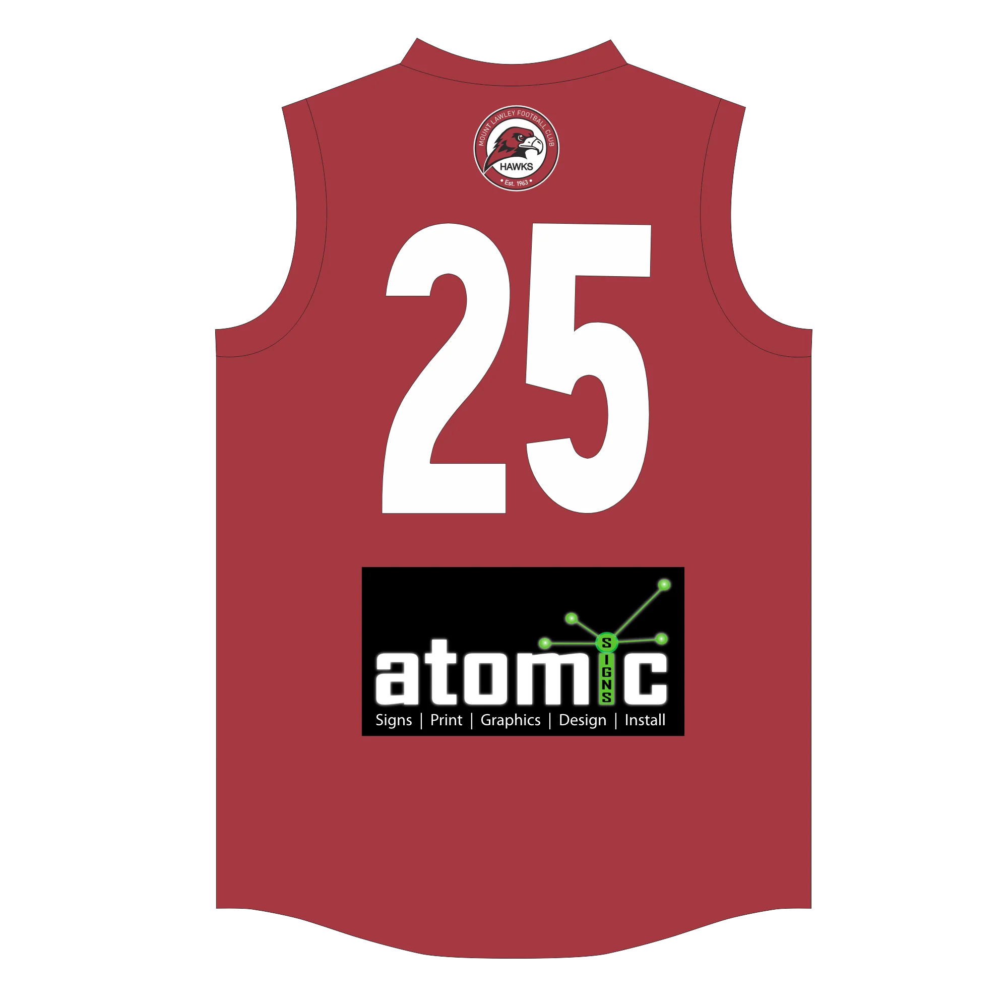 PFL26 Mt Lawley FC | BA Mens C4 Reserves Home Guernsey - Image 2