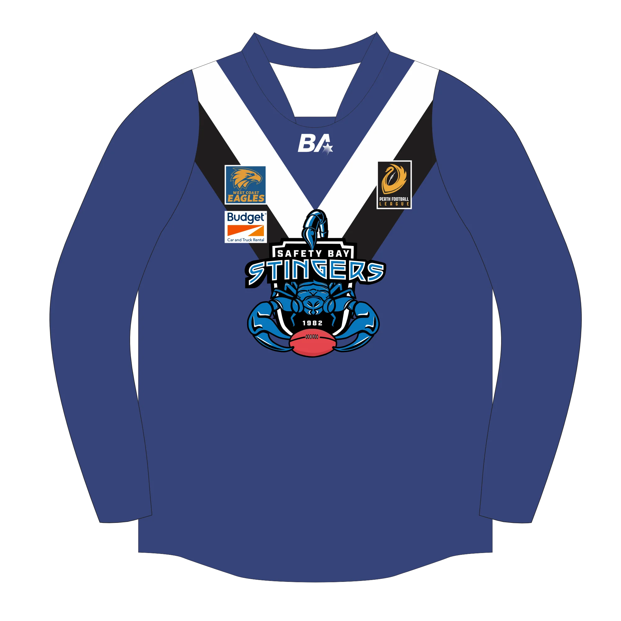 PFL26 Safety Bay FC | BA Mens Senior 1 - Home Guernsey - LS