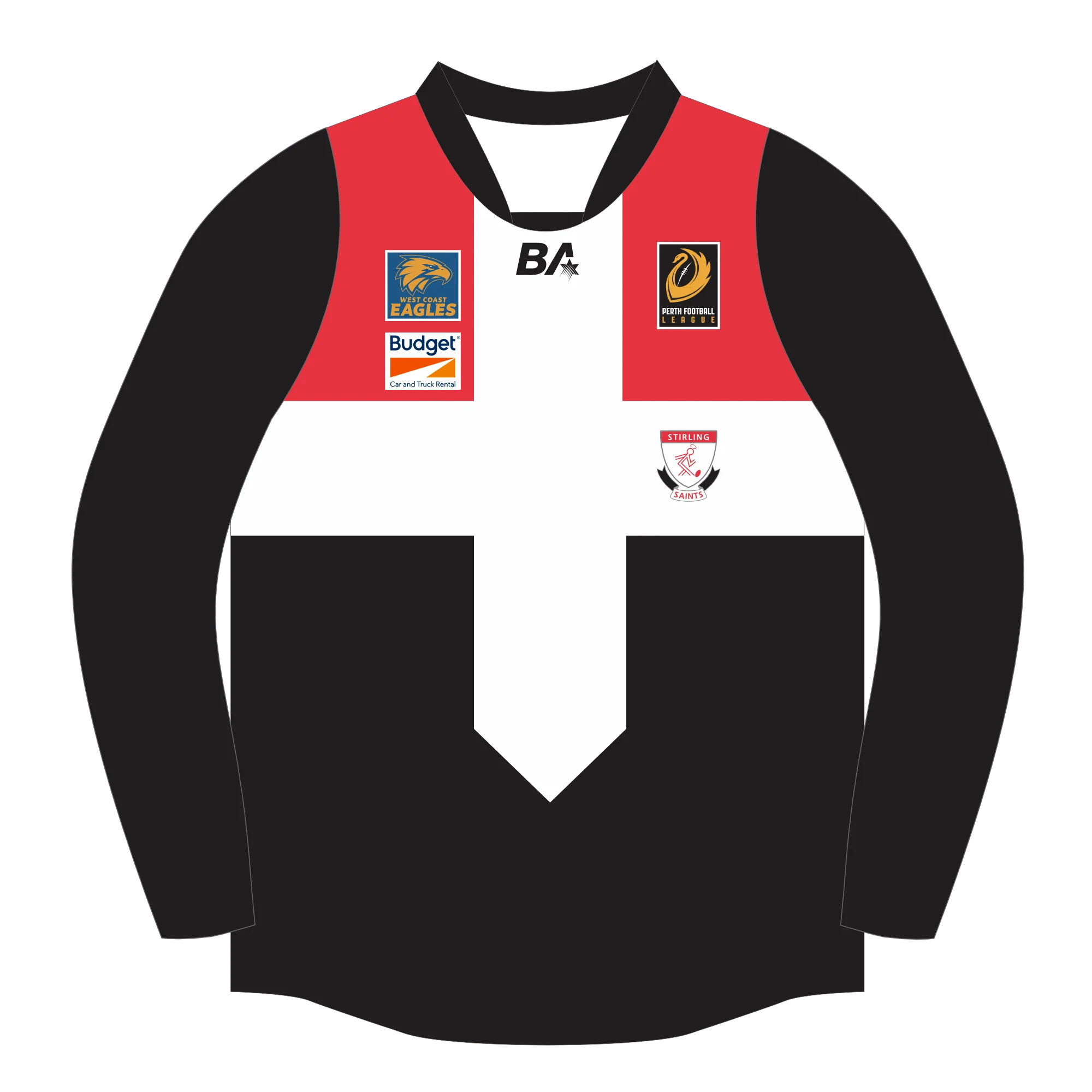 PFL26 Stirling Saints FC | BA League Home Long Sleeve Guernsey