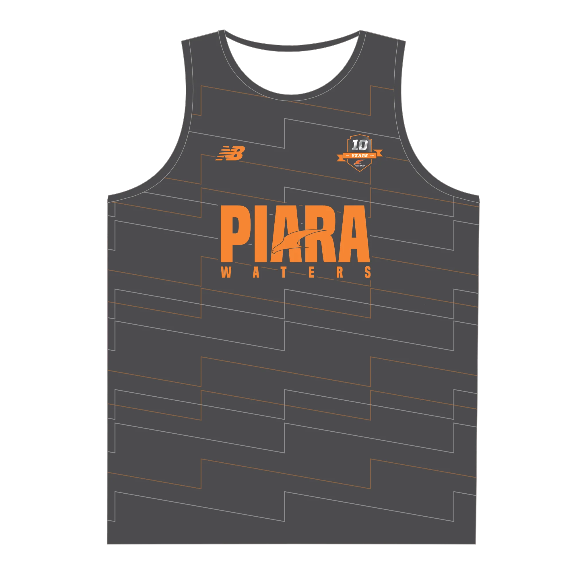 Piara Waters FC | PRE-ORDER | Unisex Singlet - Charcoal