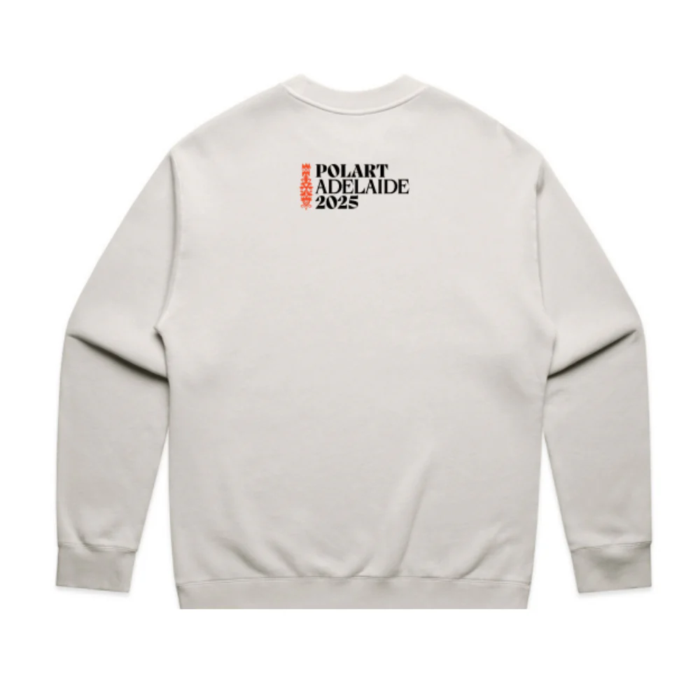 Polart Festival | PRE-ORDER | Unisex Relax Faded Crew - Mascot - Image 2