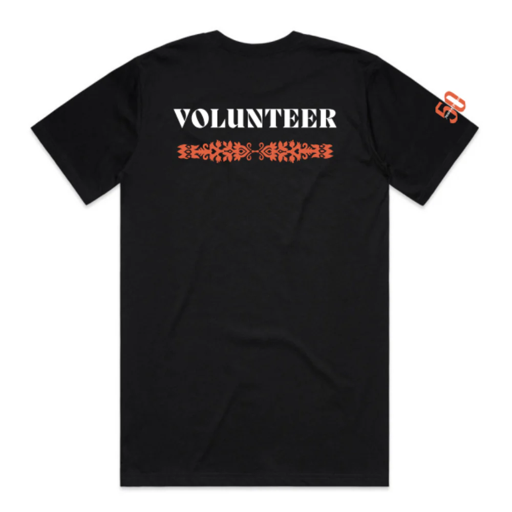 Polart Festival | PRE-ORDER | Unisex & Youth Black Tee - Volunteer - Image 2