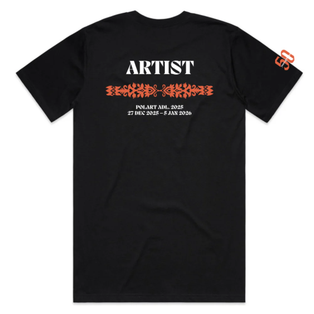 Polart Festival | PRE-ORDER | Women's Black Tee - Artist - Image 2