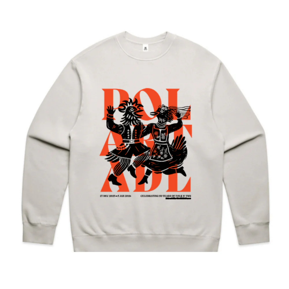 Polart Festival | PRE-ORDER | Women's Relax Faded Crew - Mascot