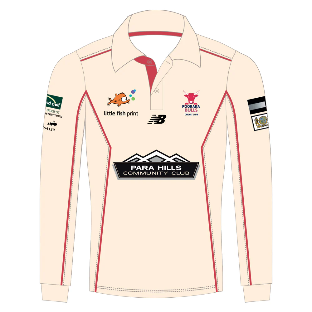 Pooraka Cricket Club | PRE-ORDER | New Balance Senior Playing Polo - Long Sleeve - Unisex