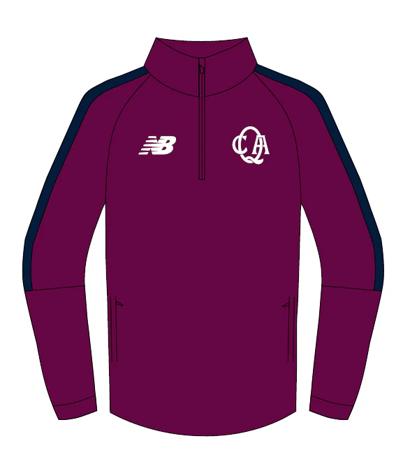 Queensland CC  | PRE-ORDER | - New Balance  1/4 Zip Midlayer - Unisex