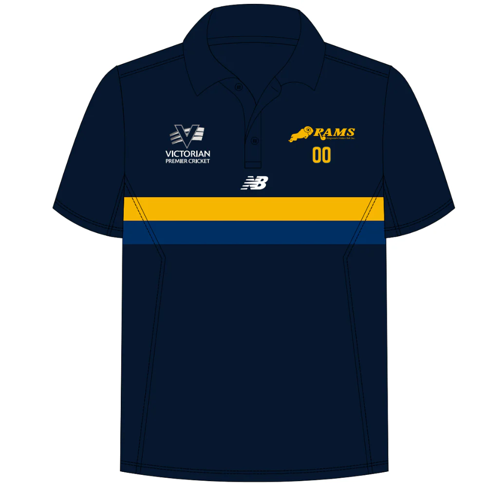 Ringwood Cricket Club | PRE-ORDER | Unisex Navy Polo - First Grade - Short Sleeve