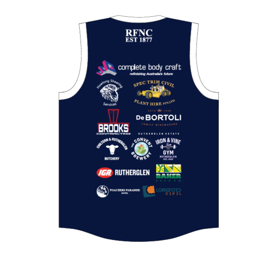 Rutherglen Football Netball Club | PRE-ORDER | NB Unisex Reversible Training Singlet - Image 2
