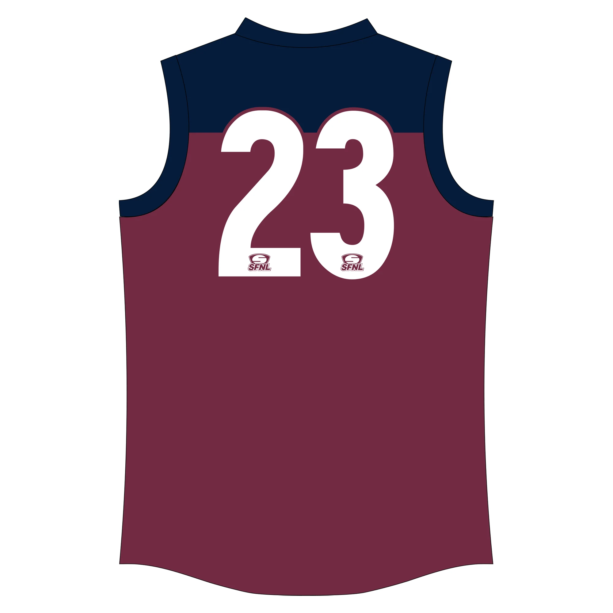 SFNL Carrum Patterson Lakes FNC | BA Guernsey Style 2 - Sleeveless - Image 2