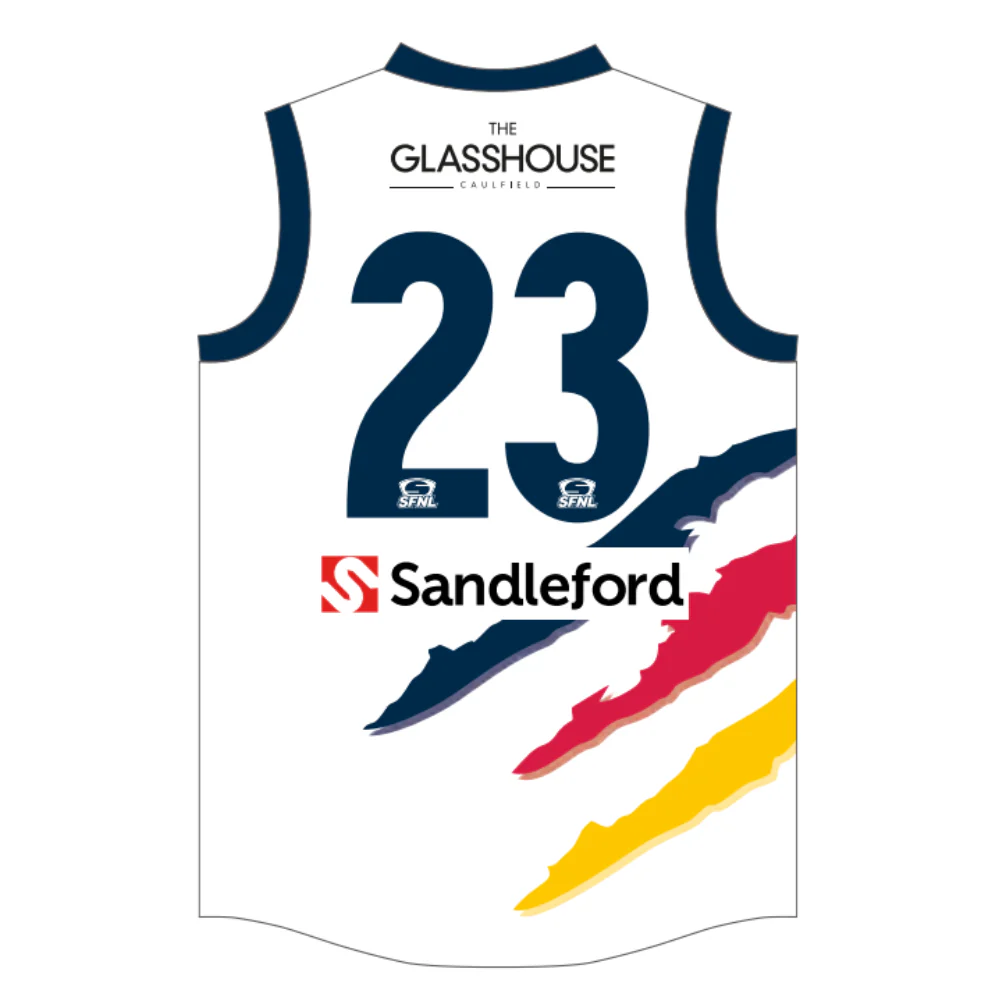 SFNL Caulfied Bears FNC | BA Away Guernsey - Sleeveless - Image 2