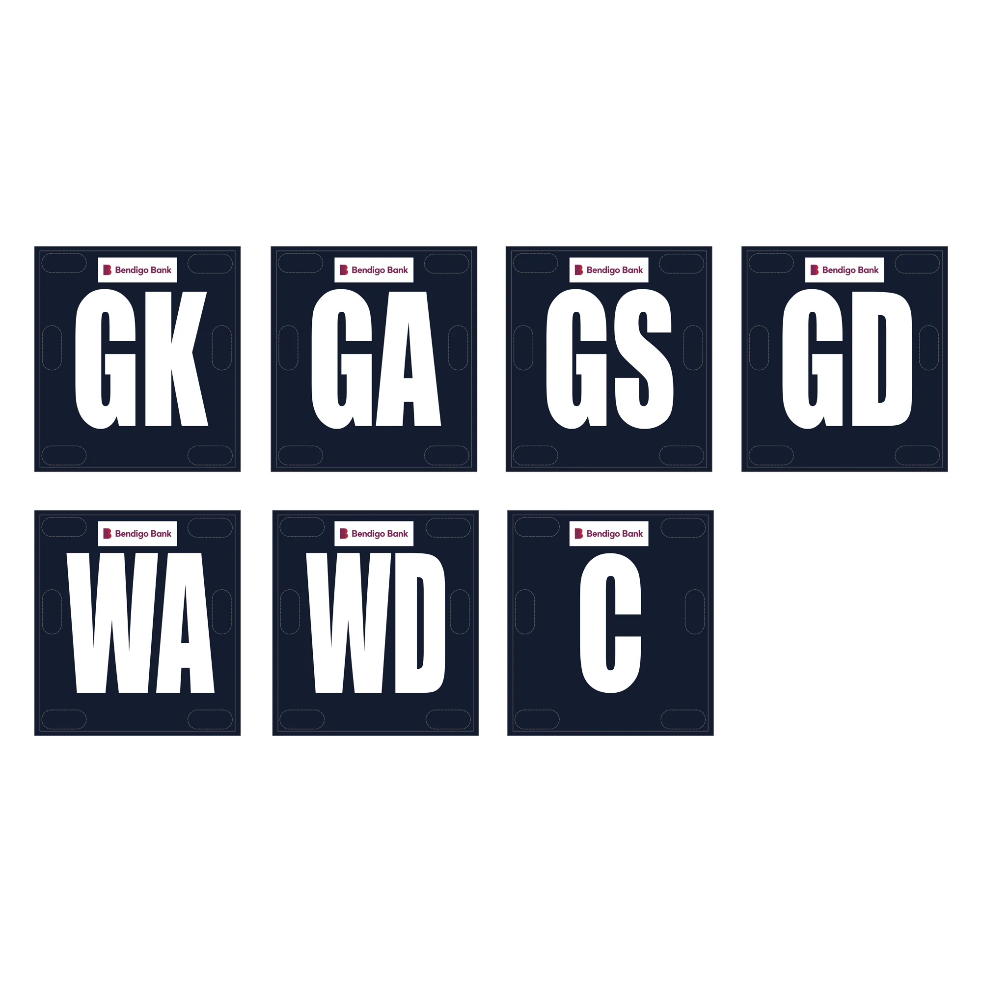 SFNL Dandenong West FNC | BA Netball Bib - Navy