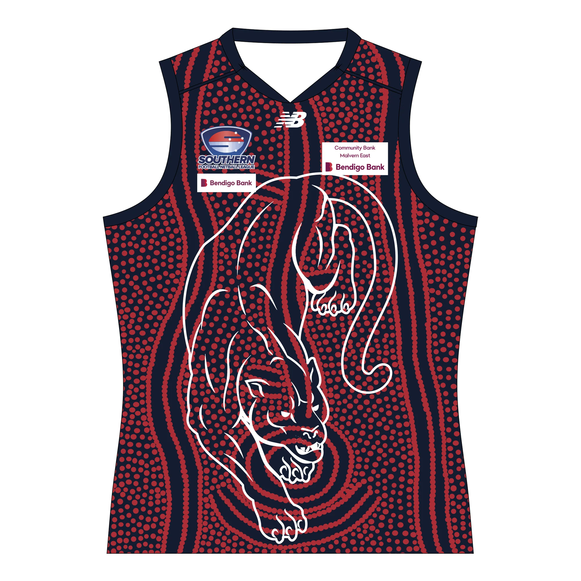 SFNL East Malvern FC | NB Guernsey Sleeveless - Style 2