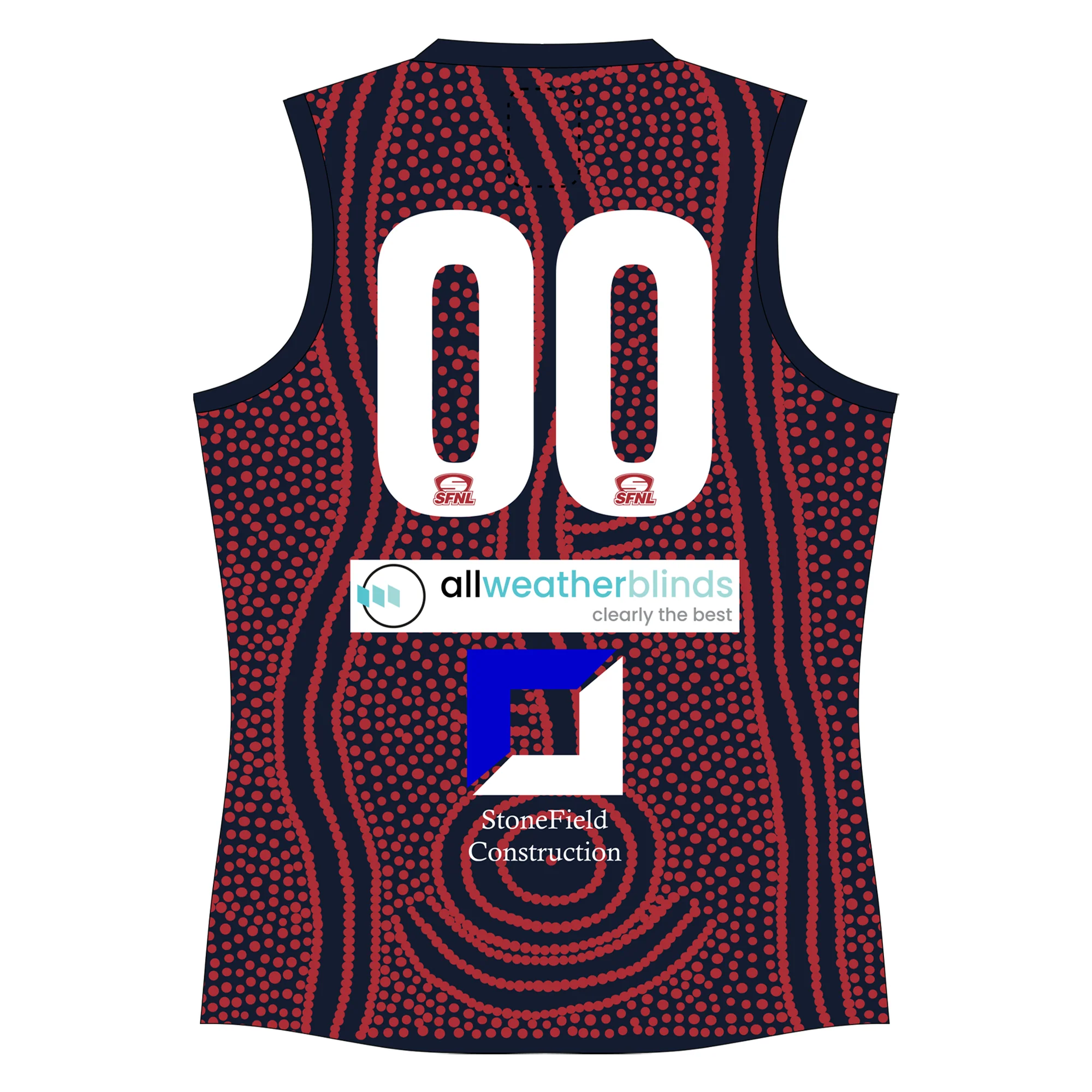 SFNL East Malvern FC | NB Guernsey Sleeveless - Style 2 - Image 2
