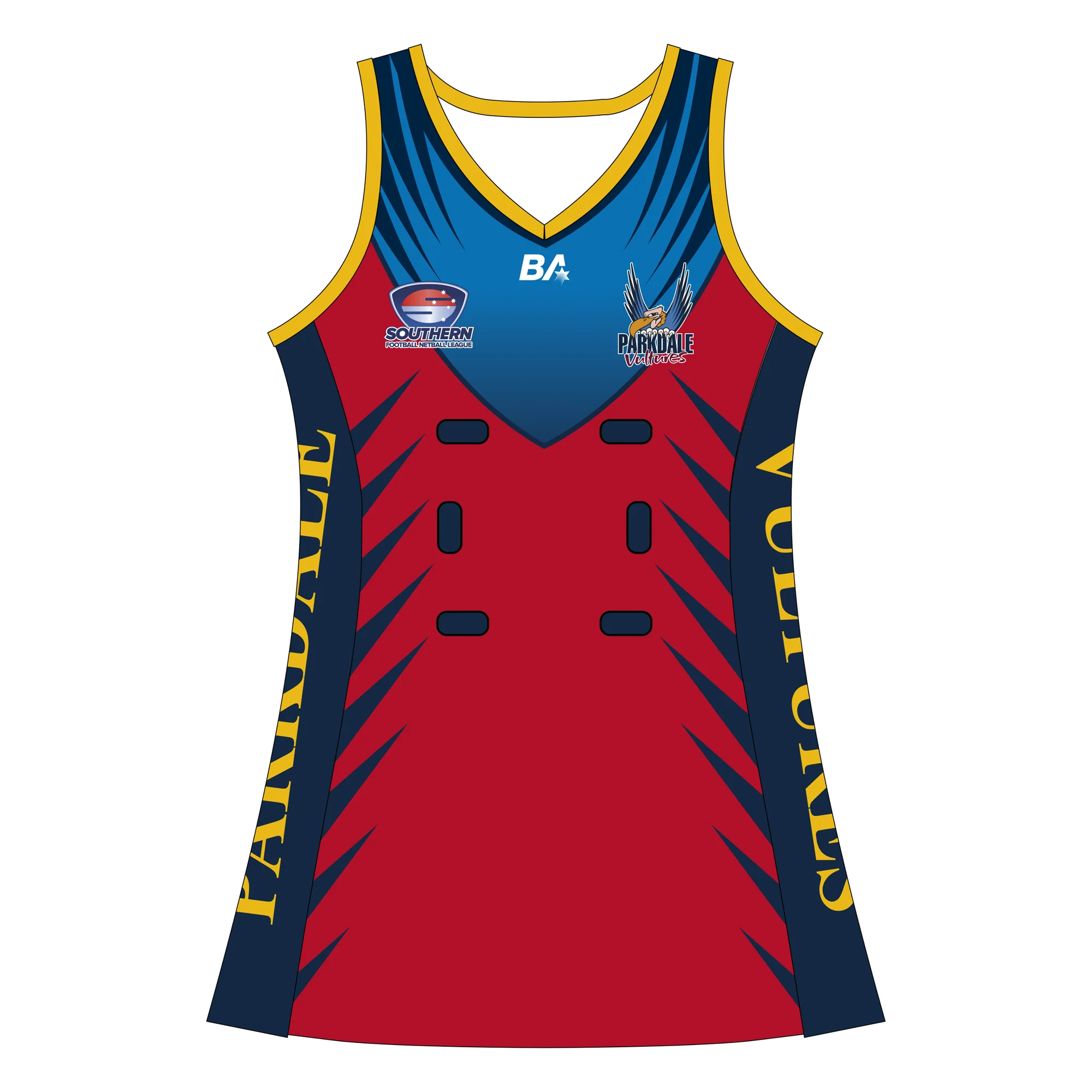 SFNL Parkdale Vultures NC | BA Netball Dress